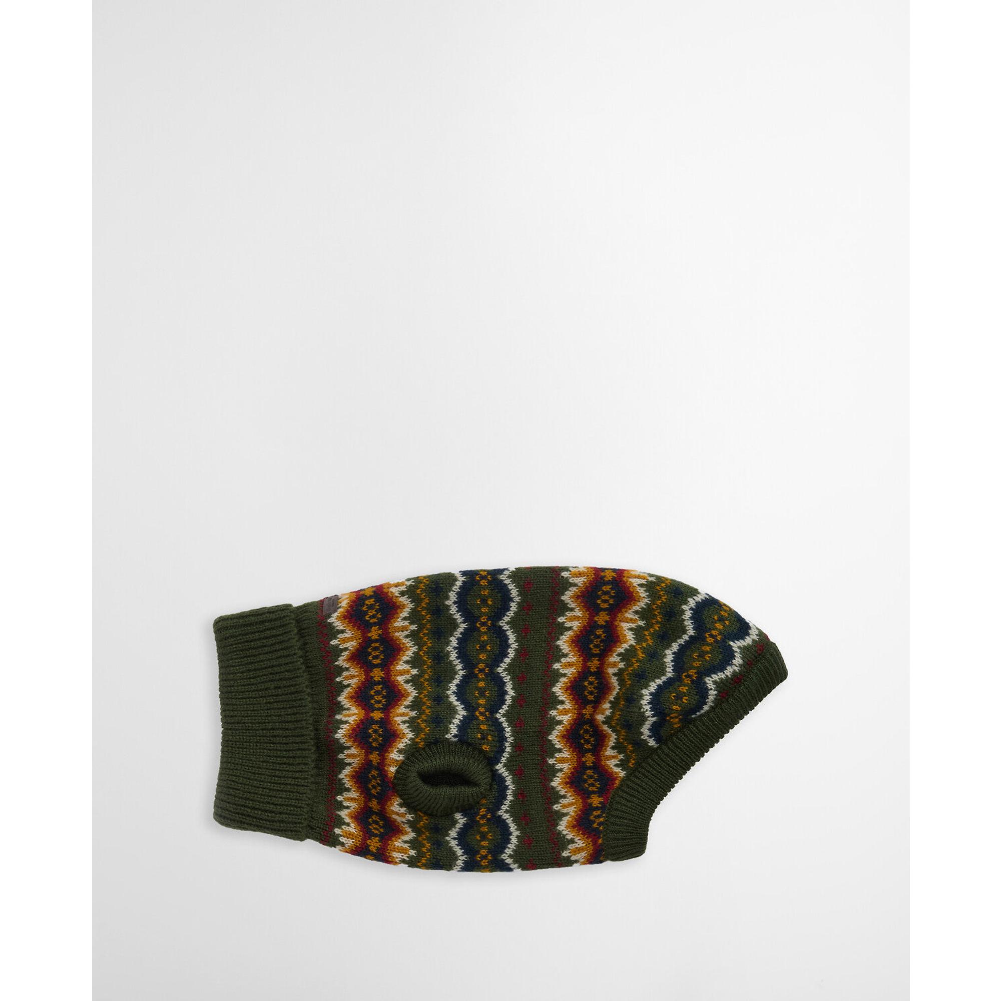Product image 4 of 8 of Barbour Case Fair Isle Dog Gift Set - Olive