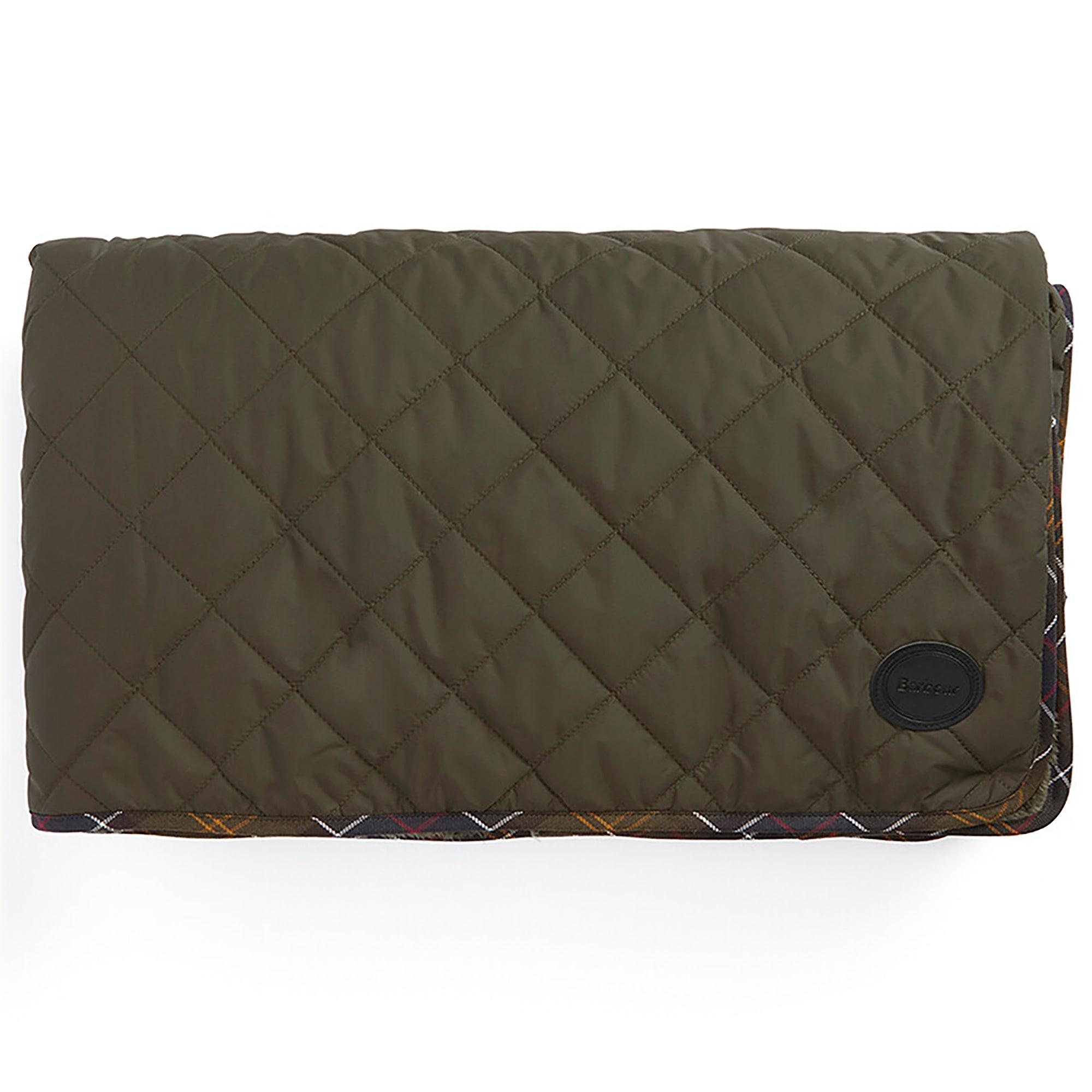 Product image 1 of 6 of Barbour Dog Quilt & Fleece Blanket - Olive
