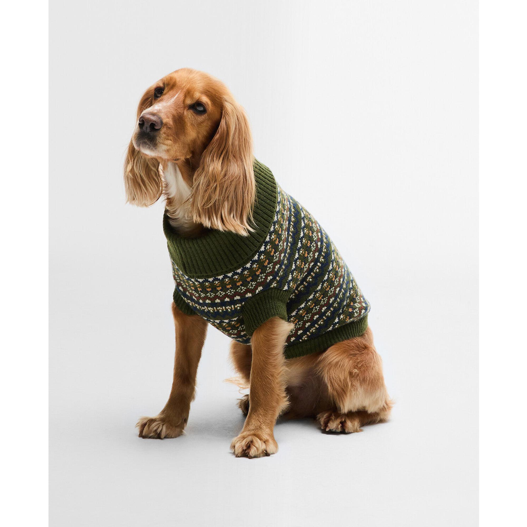 Product image 2 of 4 of Barbour Marlow Fair Isle Dog Jumper - Olive
