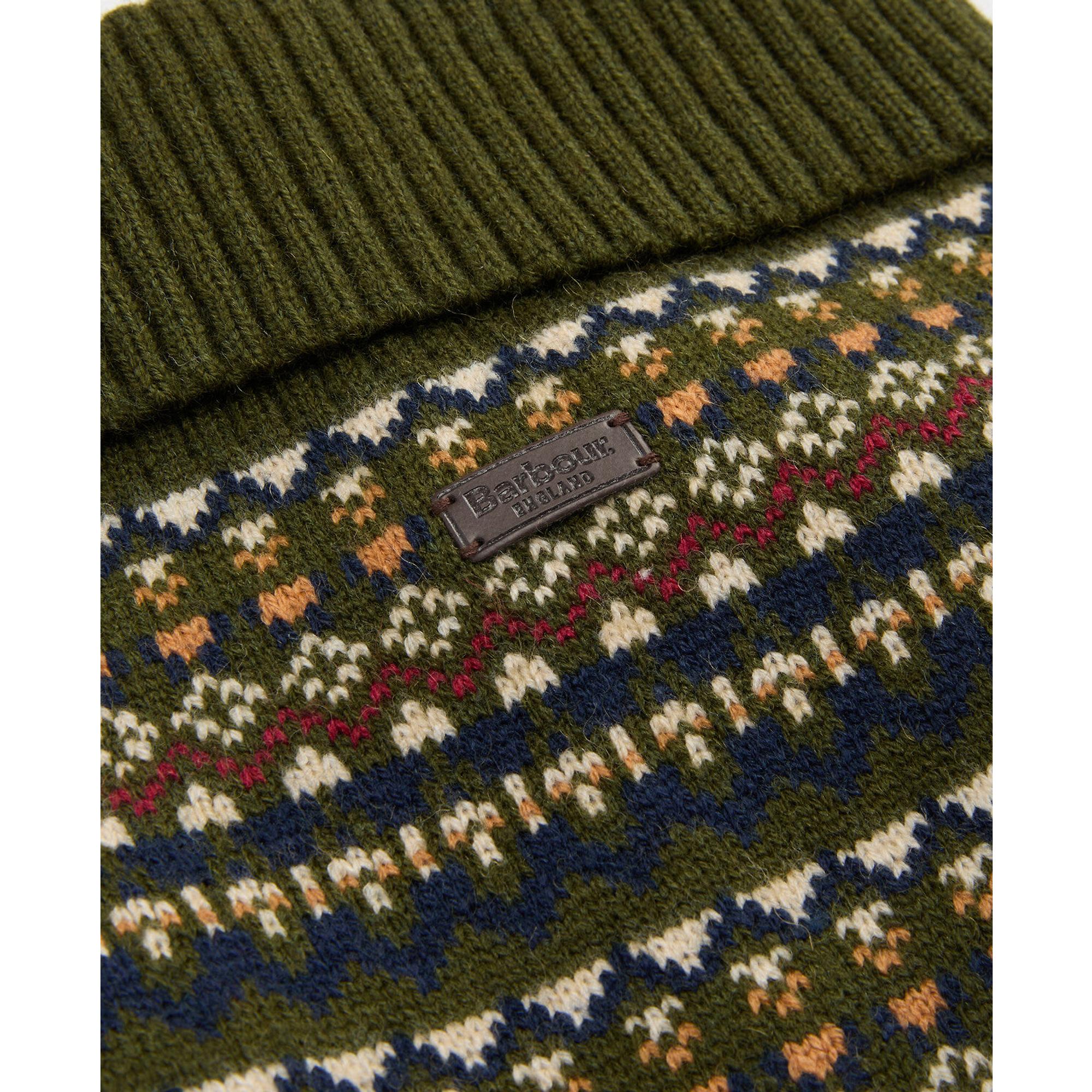 Product image 4 of 4 of Barbour Marlow Fair Isle Dog Jumper - Olive