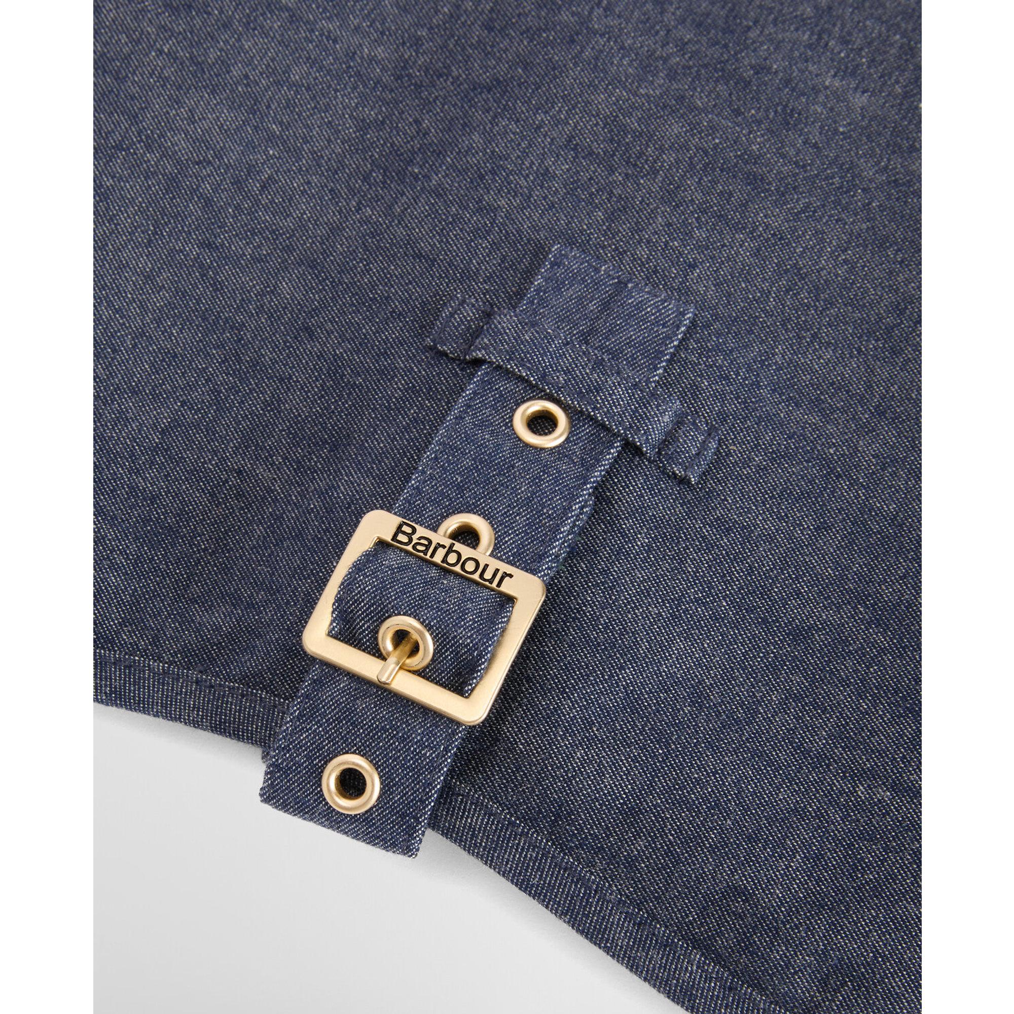 Product image 8 of 8 of Barbour Denim Drywax Dog Coat - Indigo