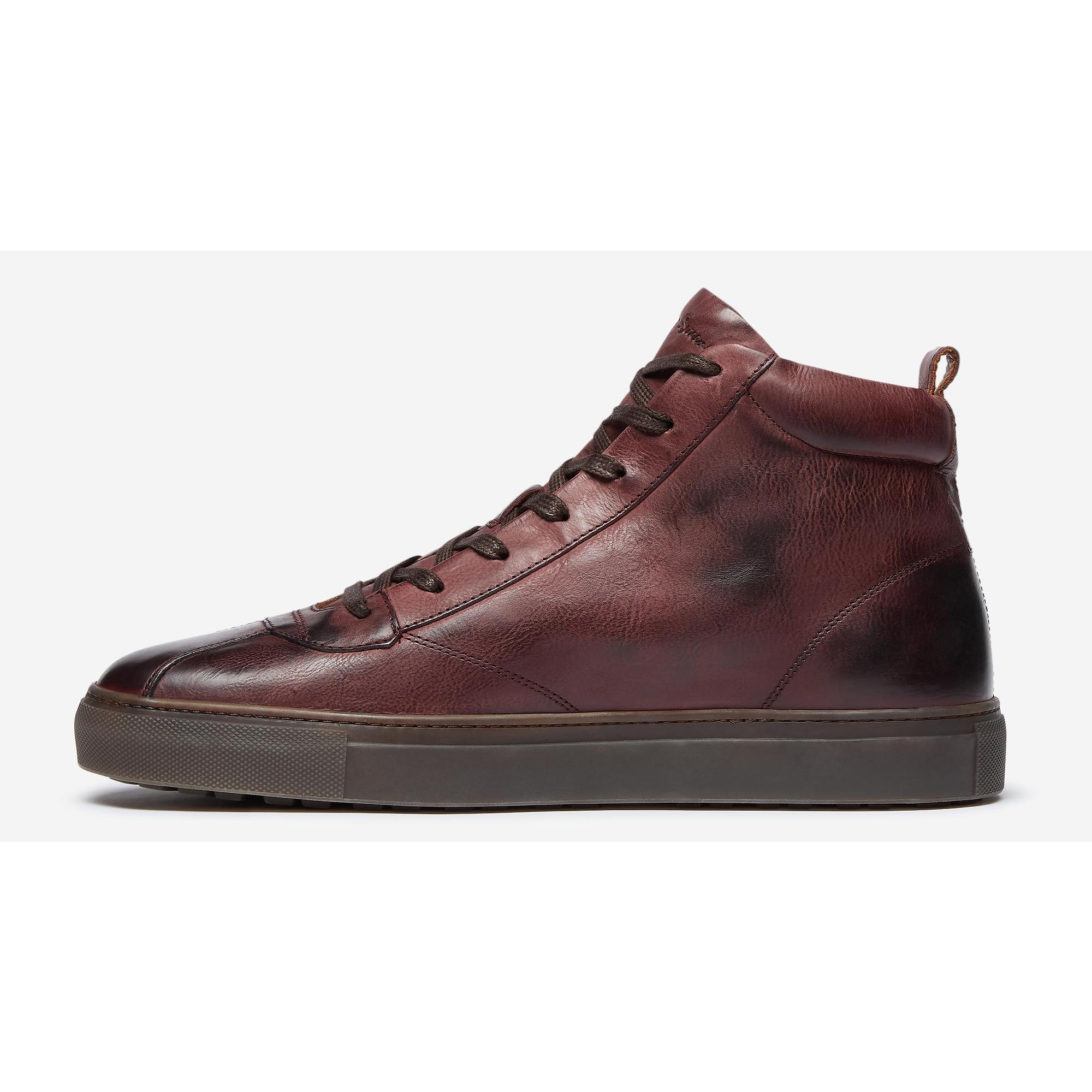 Product image 5 of 5 of Oliver Sweeney Men's Defeza Hand Finished Calf Leather Retro Trainers - Burgundy