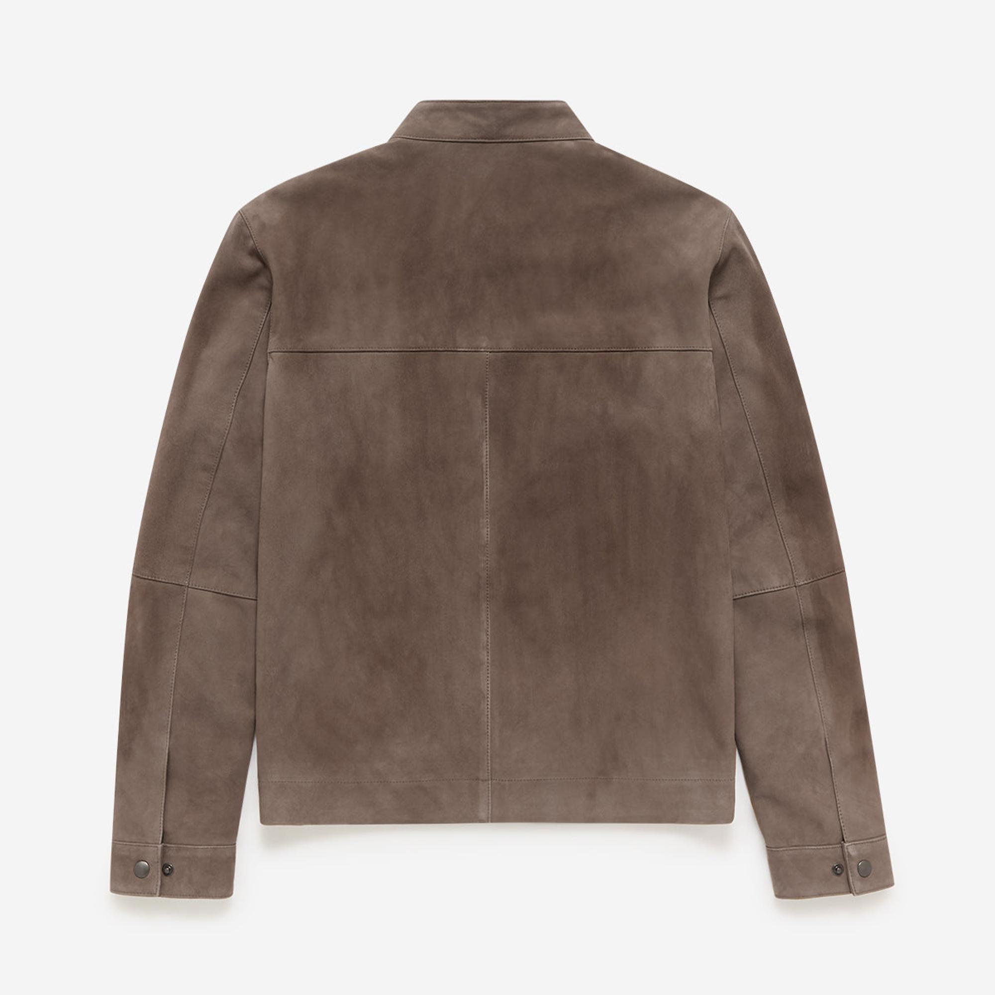 Product image 7 of 7 of Oliver Sweeney Men's Dimson Kid Suede Biker Jacket - Truffle