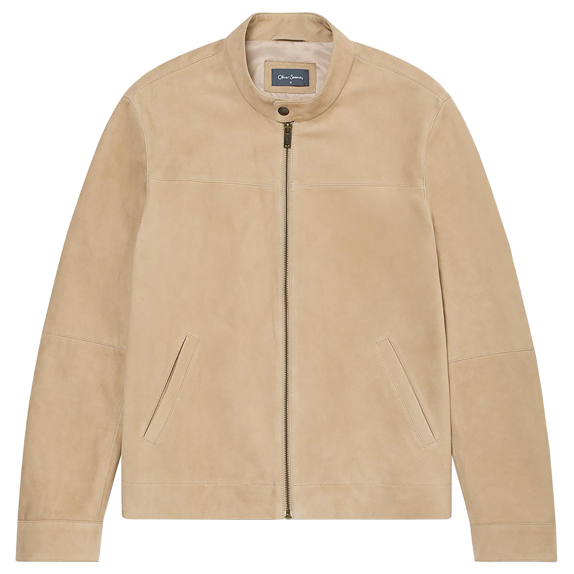Product image 1 of 11 of Oliver Sweeney Men's Dimson Suede Biker Jacket - Sand