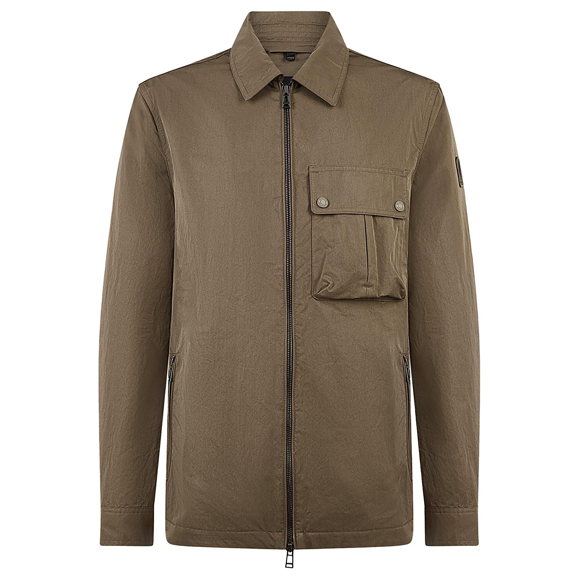 Product image 1 of 3 of Belstaff Men's Cotton Gabardine Drome Overshirt - Major Brown