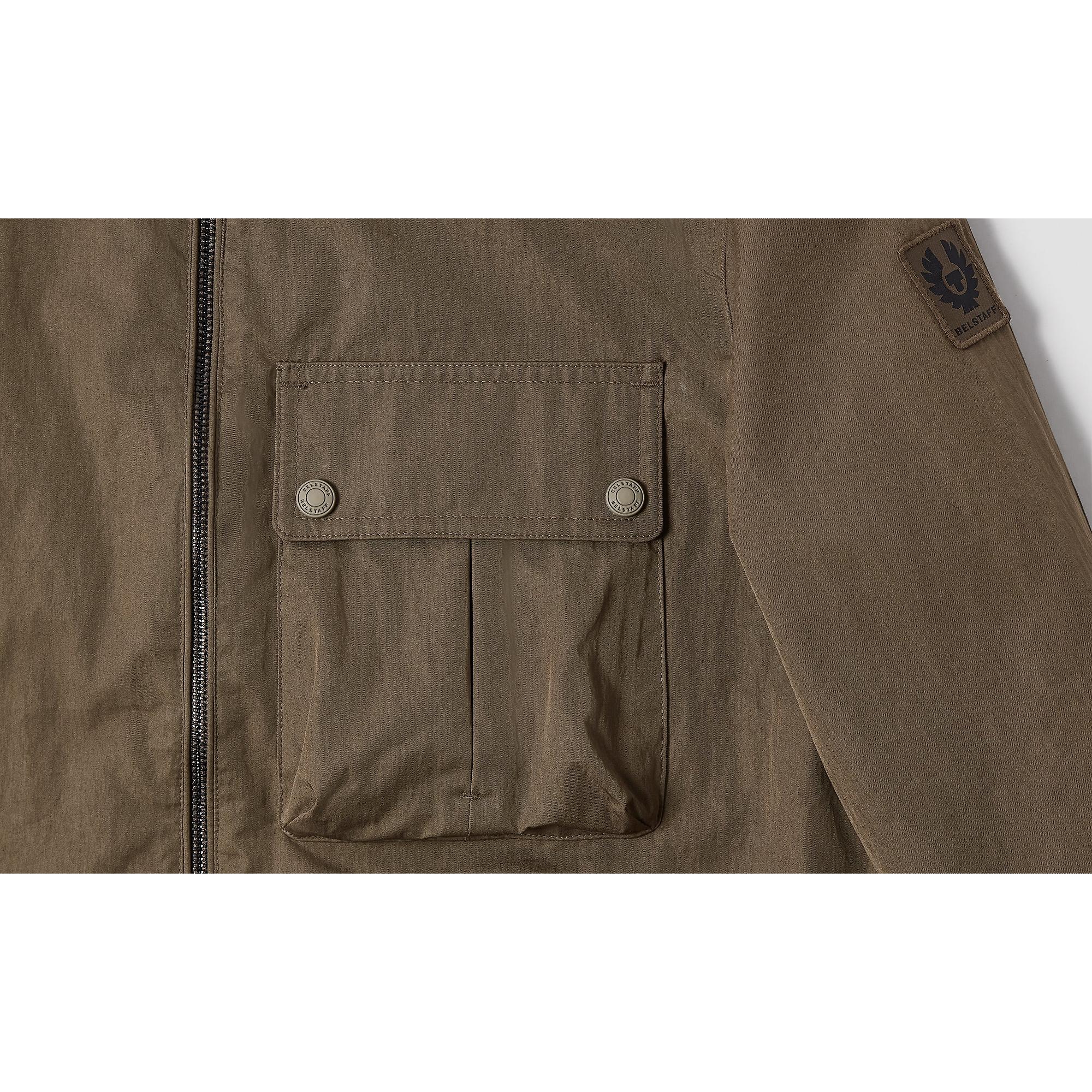 Product image 2 of 3 of Belstaff Men's Cotton Gabardine Drome Overshirt - Major Brown