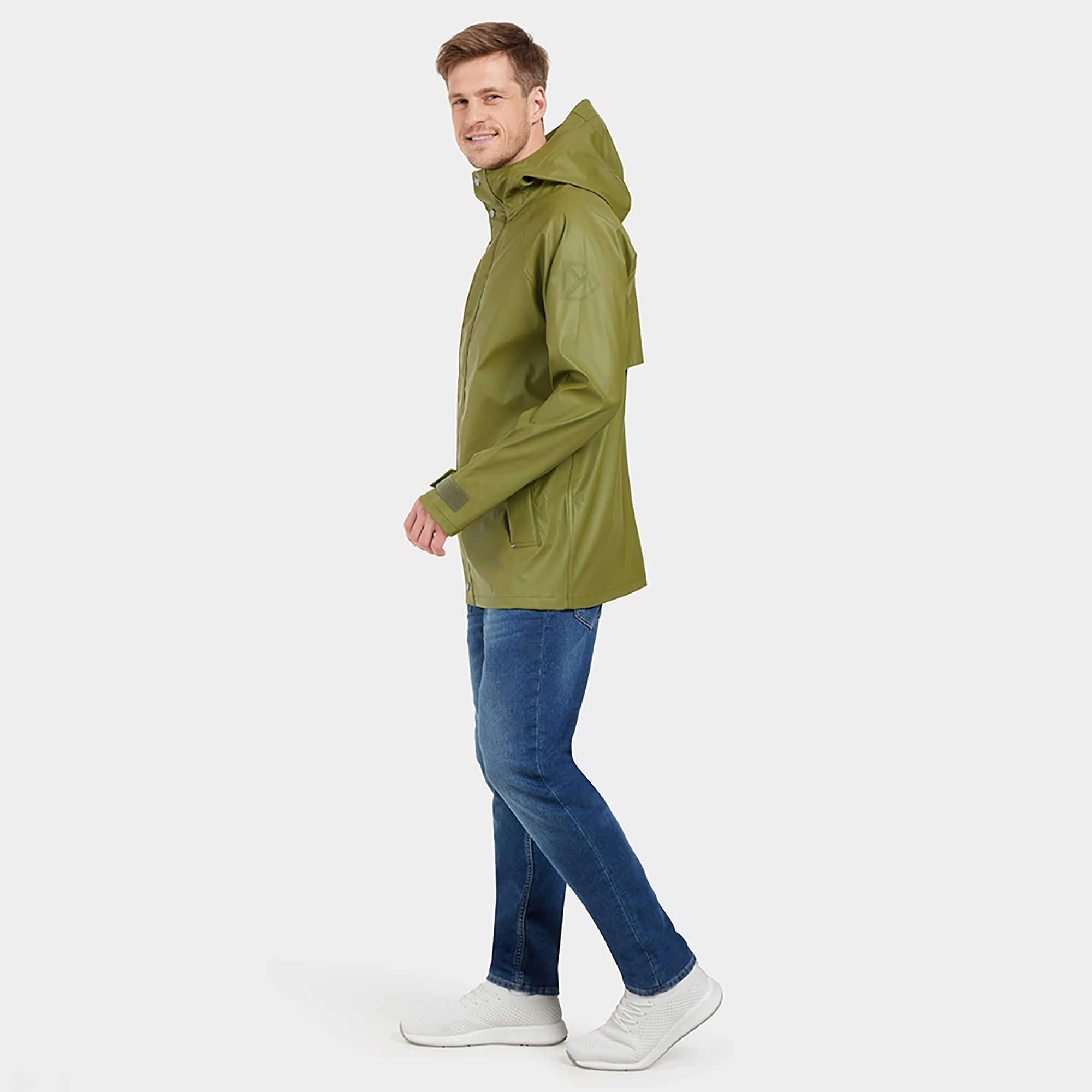 Product image 4 of 9 of Didriksons Men's Darwin Waterproof Jacket - Duffle Green