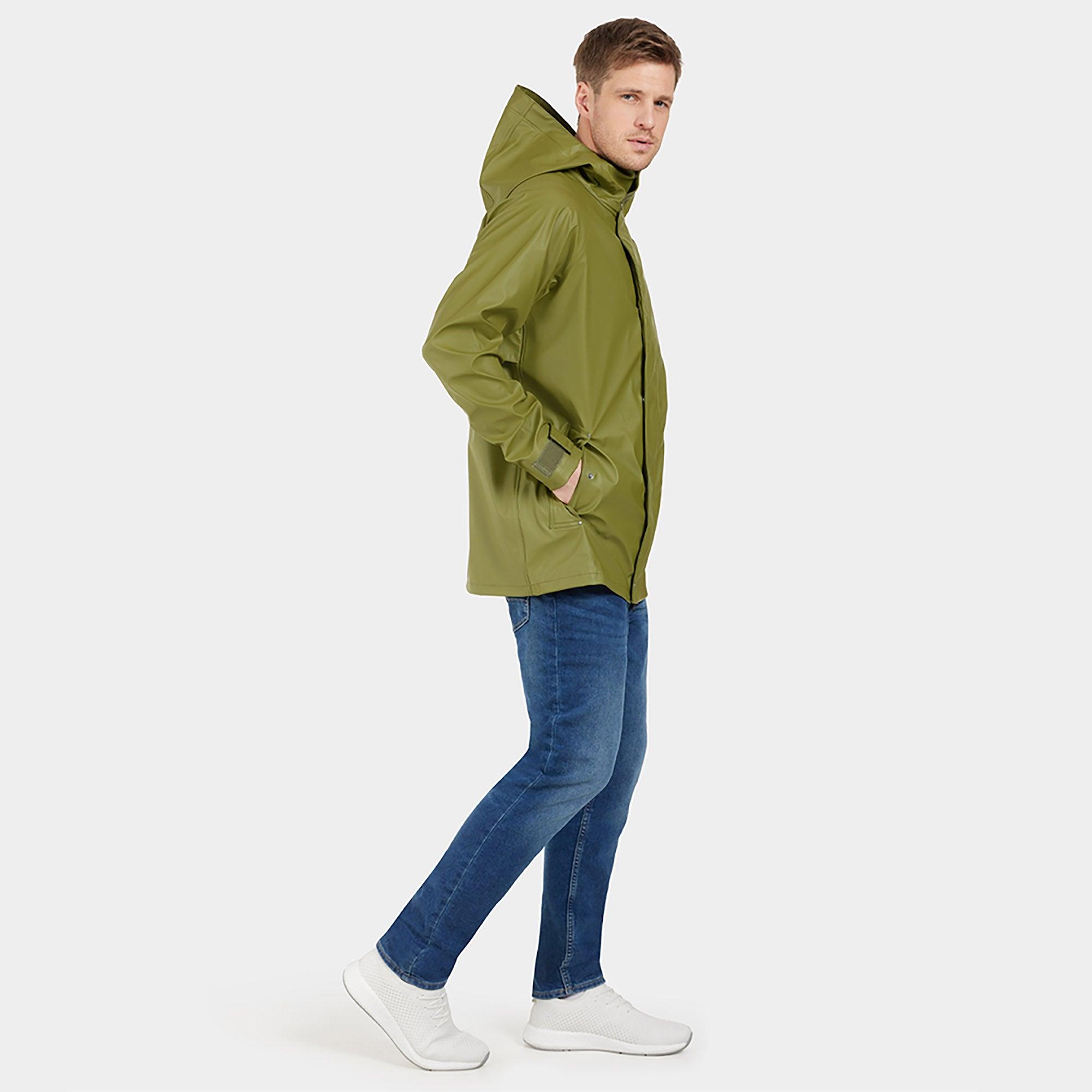 Product image 7 of 9 of Didriksons Men's Darwin Waterproof Jacket - Duffle Green