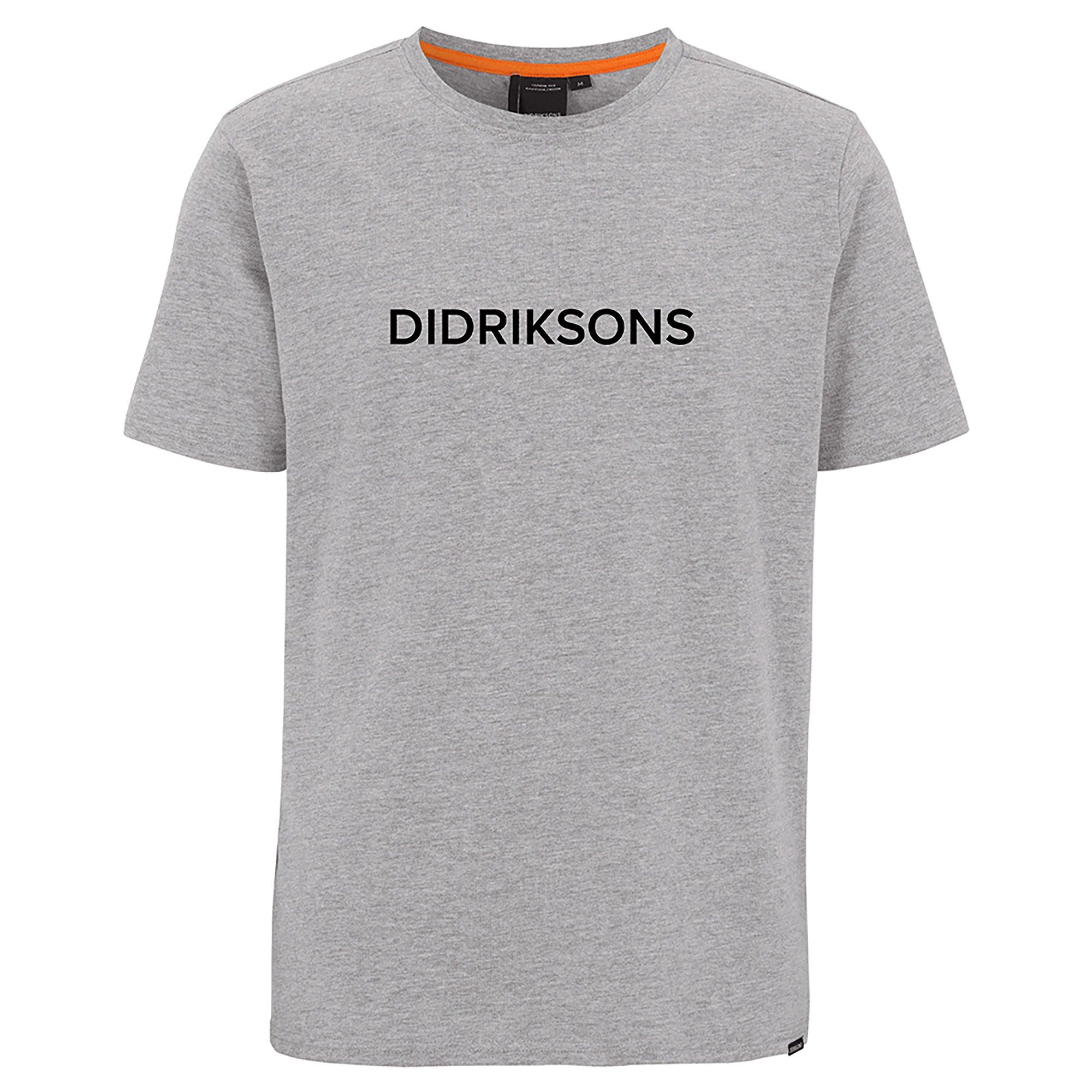Product image 1 of 2 of Didriksons Men's Harald T-Shirt - Grey Melange