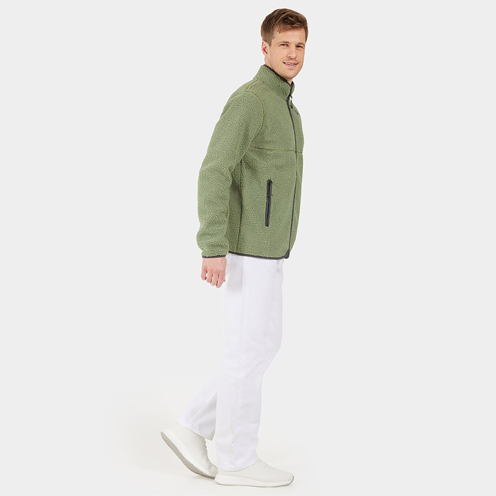 Product image 7 of 9 of Didriksons Men's Phoenix Full-Zip Fleece Jacket - Light Moss