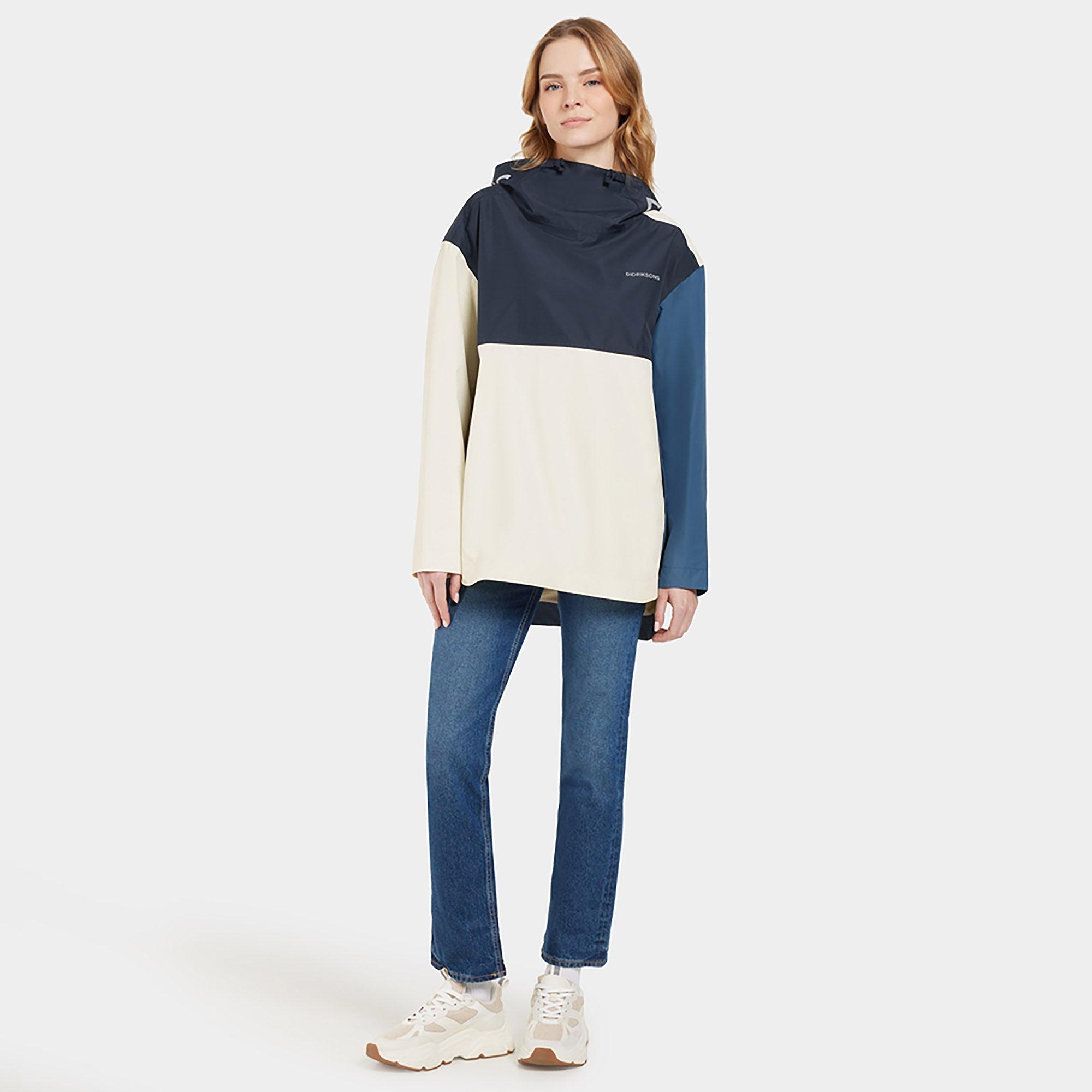 Product image 3 of 10 of Didriksons Women's Thyra Jacket - True Blue/Dark Blue/White