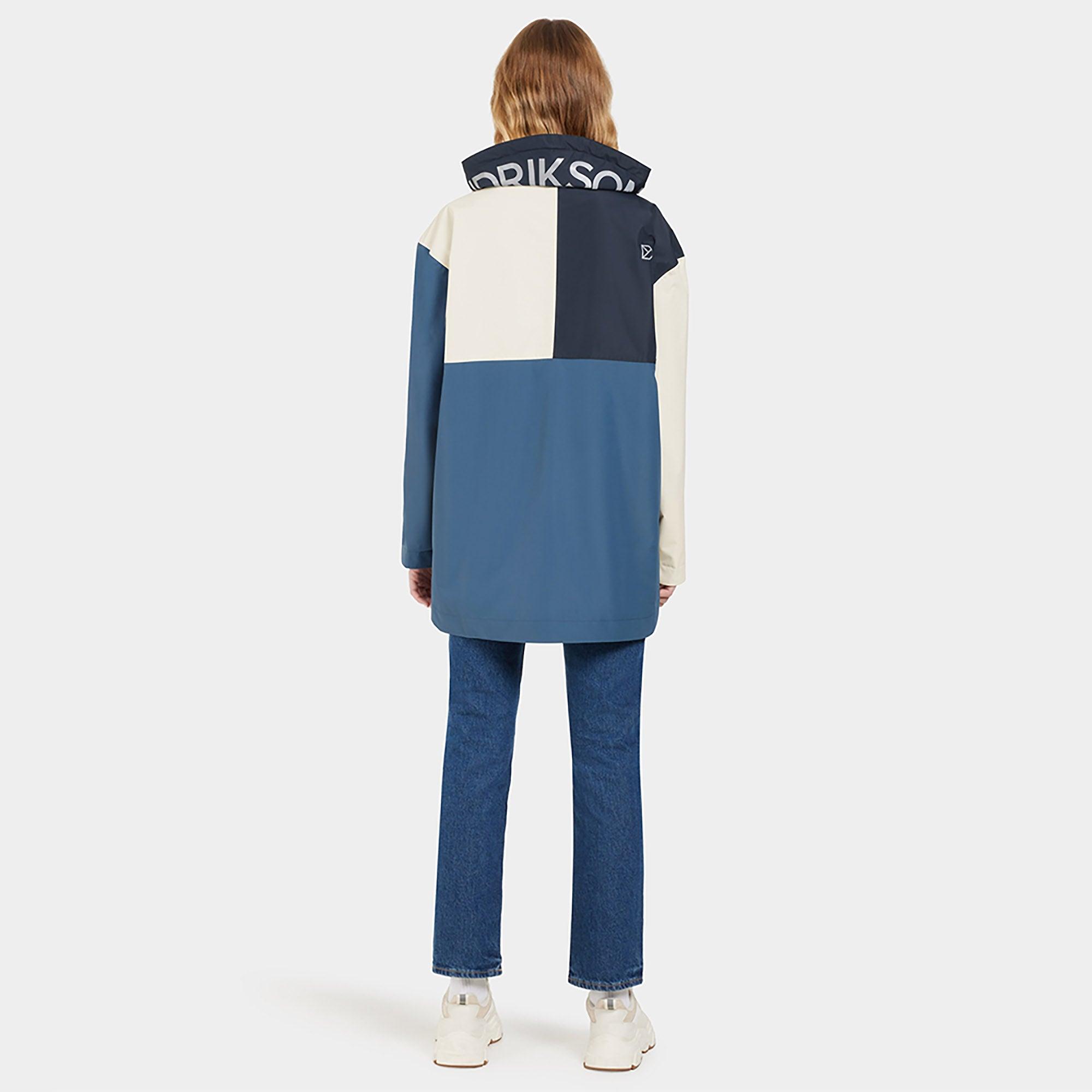 Product image 7 of 10 of Didriksons Women's Thyra Jacket - True Blue/Dark Blue/White