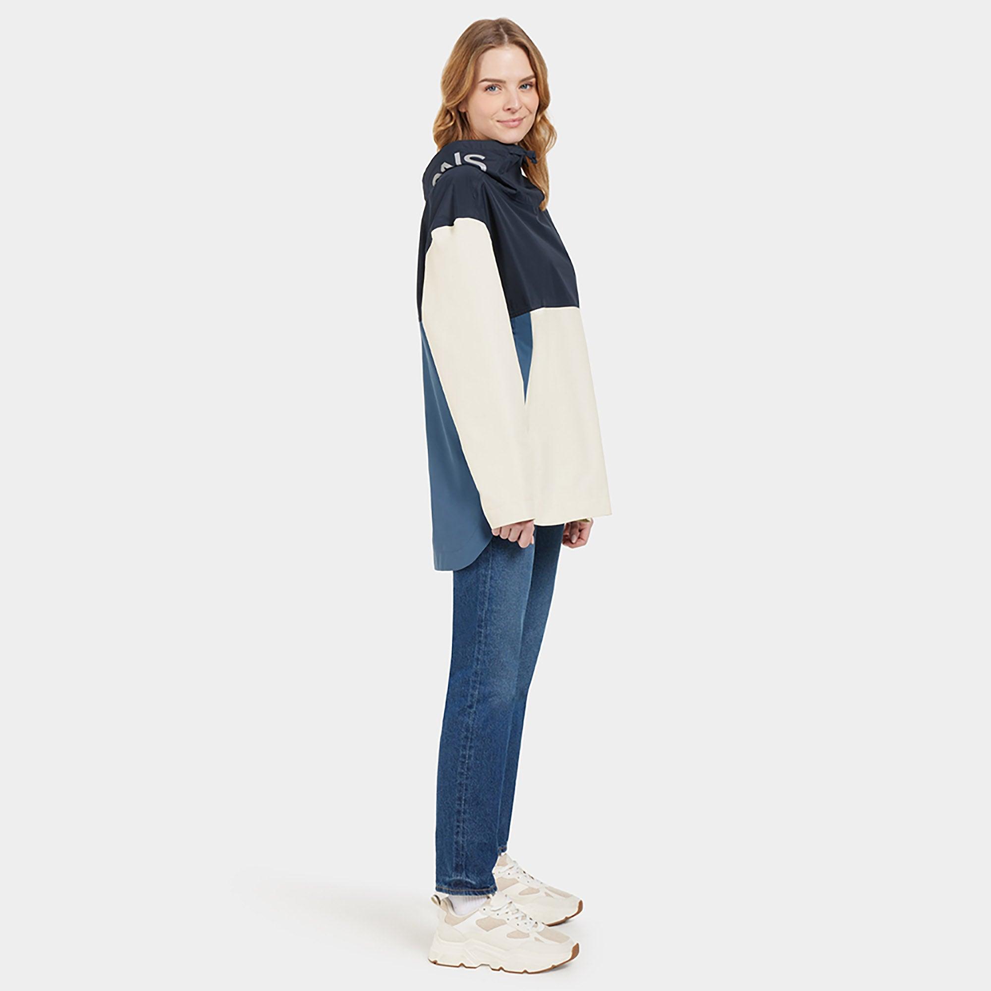 Product image 8 of 10 of Didriksons Women's Thyra Jacket - True Blue/Dark Blue/White