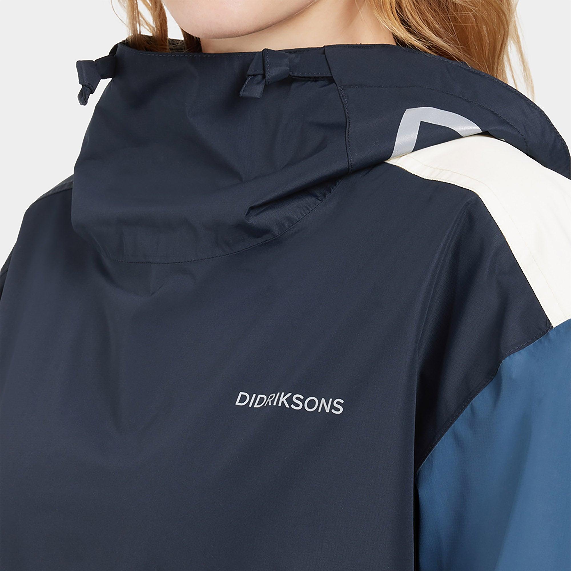 Product image 9 of 10 of Didriksons Women's Thyra Jacket - True Blue/Dark Blue/White