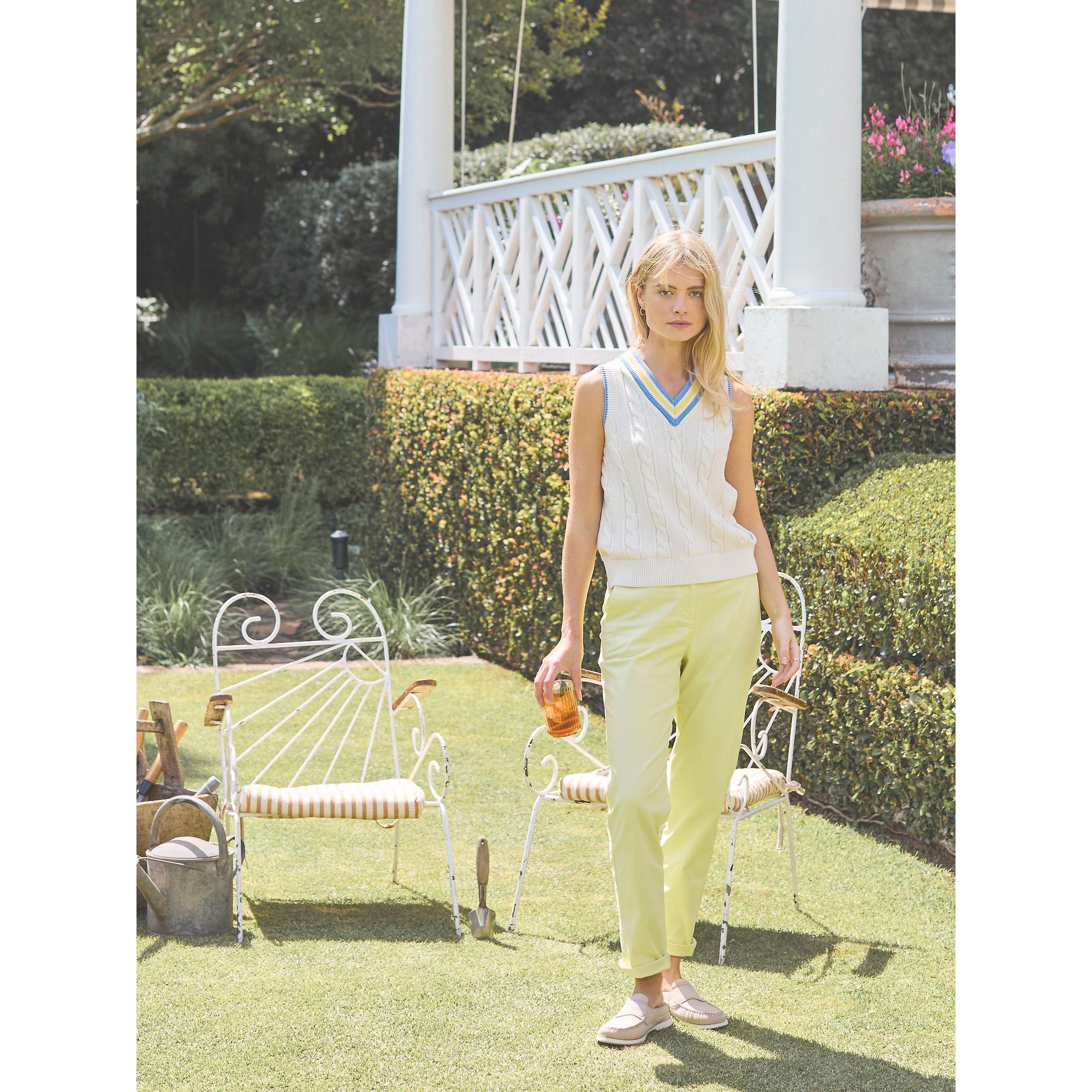 Product image 9 of 9 of Joules Women's Deuce Cable Knitted Vest - Cream