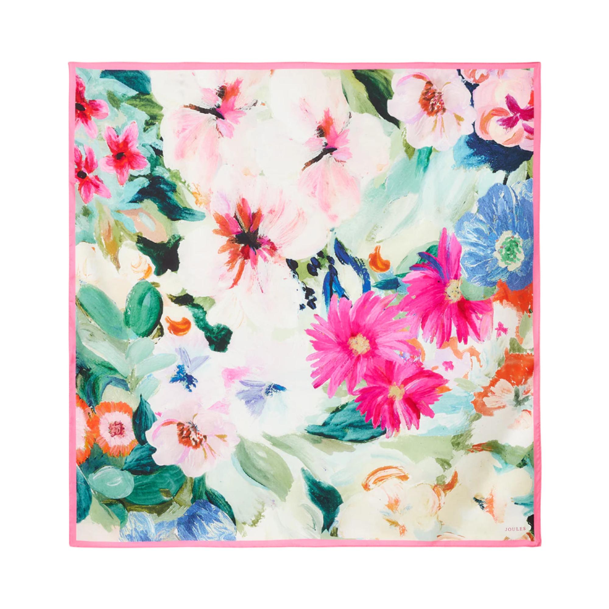 Product image 1 of 6 of Joules Women's Bloomfield Silk Scarf - Multi Floral