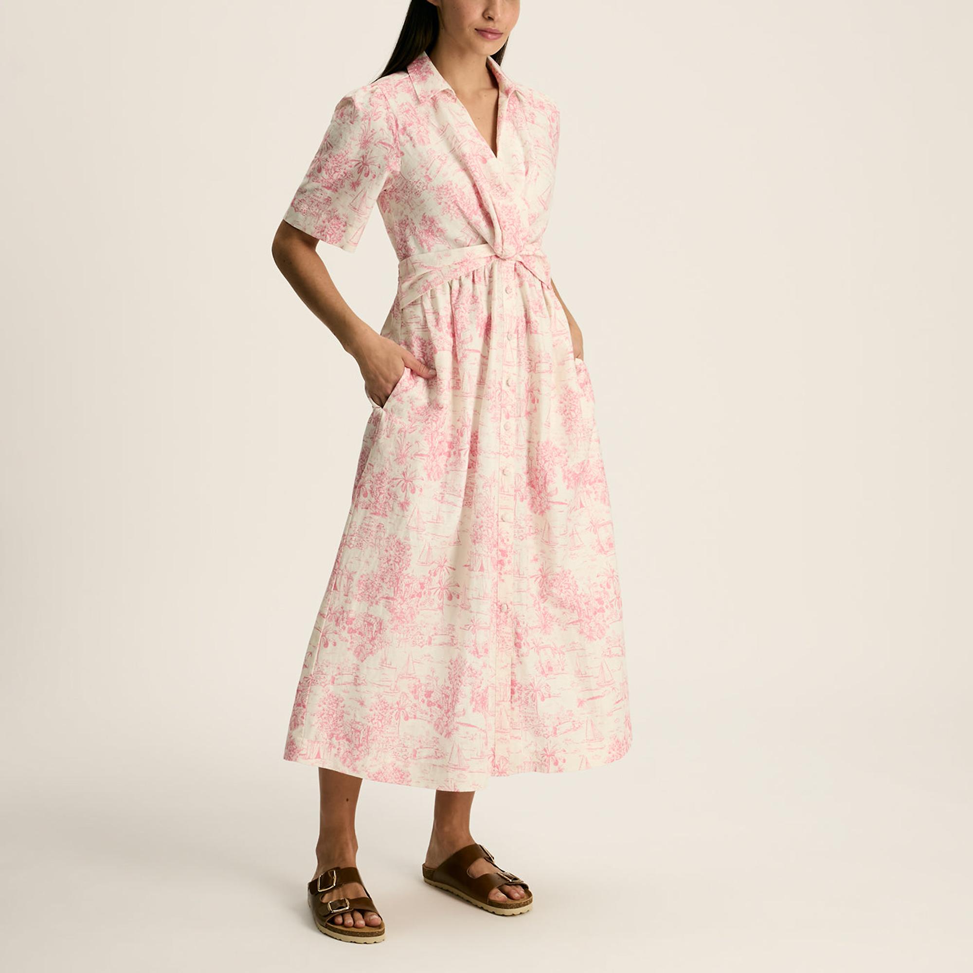 Product image 4 of 7 of Joules Women's Marina Dress - Pink Toile