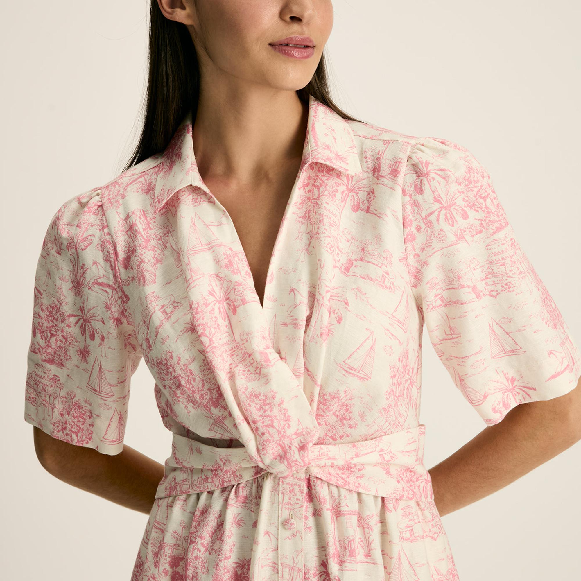 Product image 6 of 7 of Joules Women's Marina Dress - Pink Toile