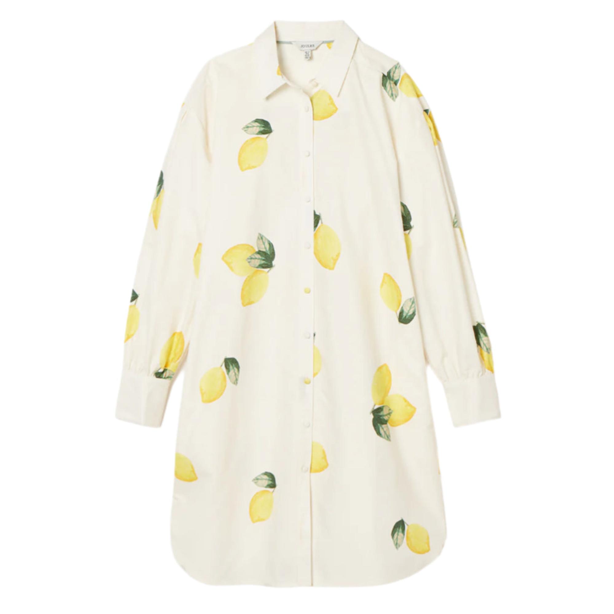 Product image 1 of 10 of Joules Women's Phoebe Shirt Dress - White Lemon