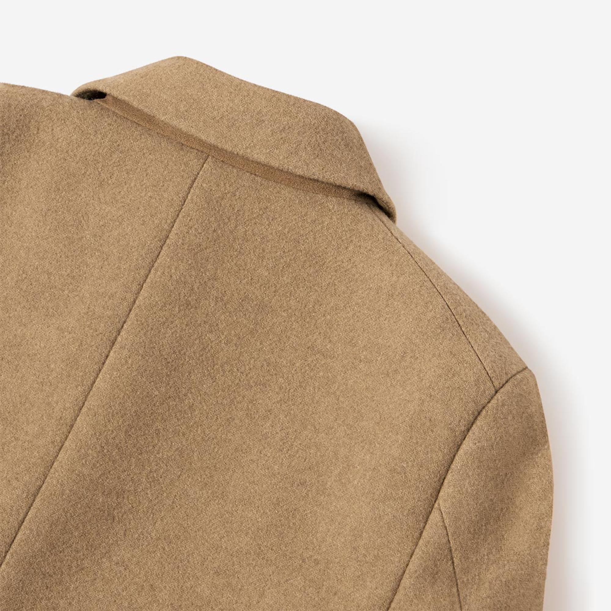 Product image 10 of 12 of Oliver Sweeney Men's Eglinton Italian Recycled Wool Overcoat - Wheat