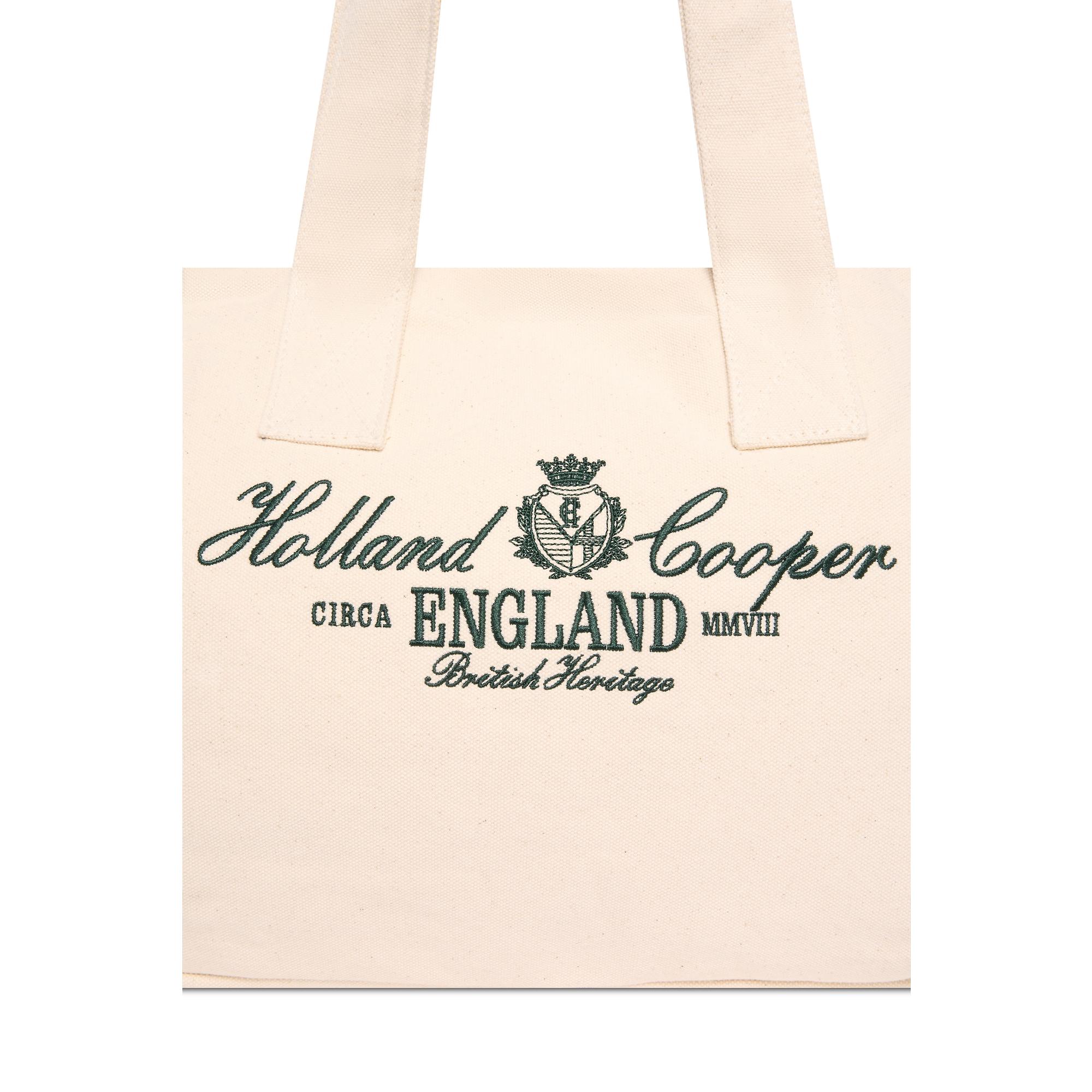 Product image 4 of 7 of Holland Cooper Women's Essential Tote Bag - Ecru Racing Green
