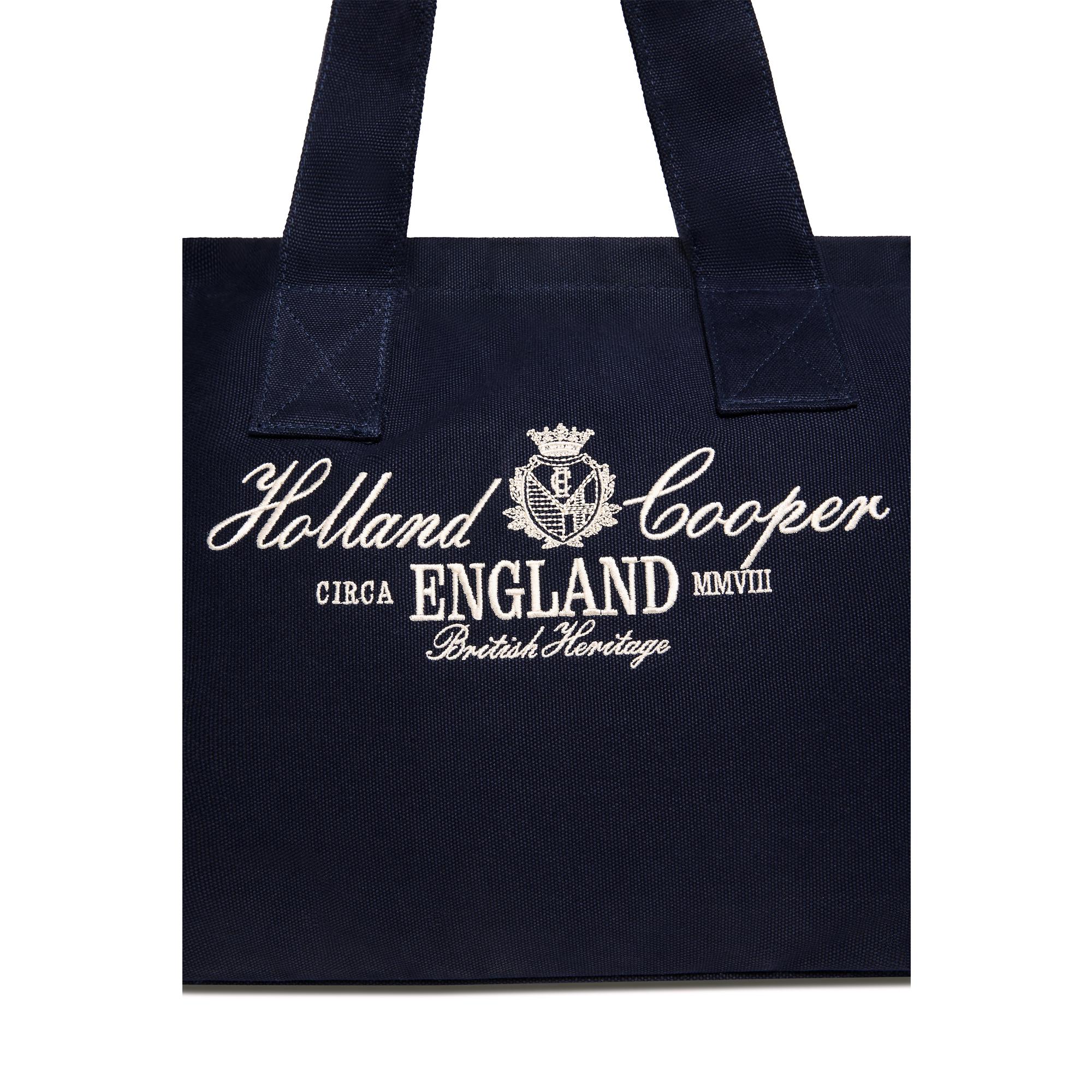 Product image 6 of 9 of Holland Cooper Women's Essential Tote Bag - Navy Ecru
