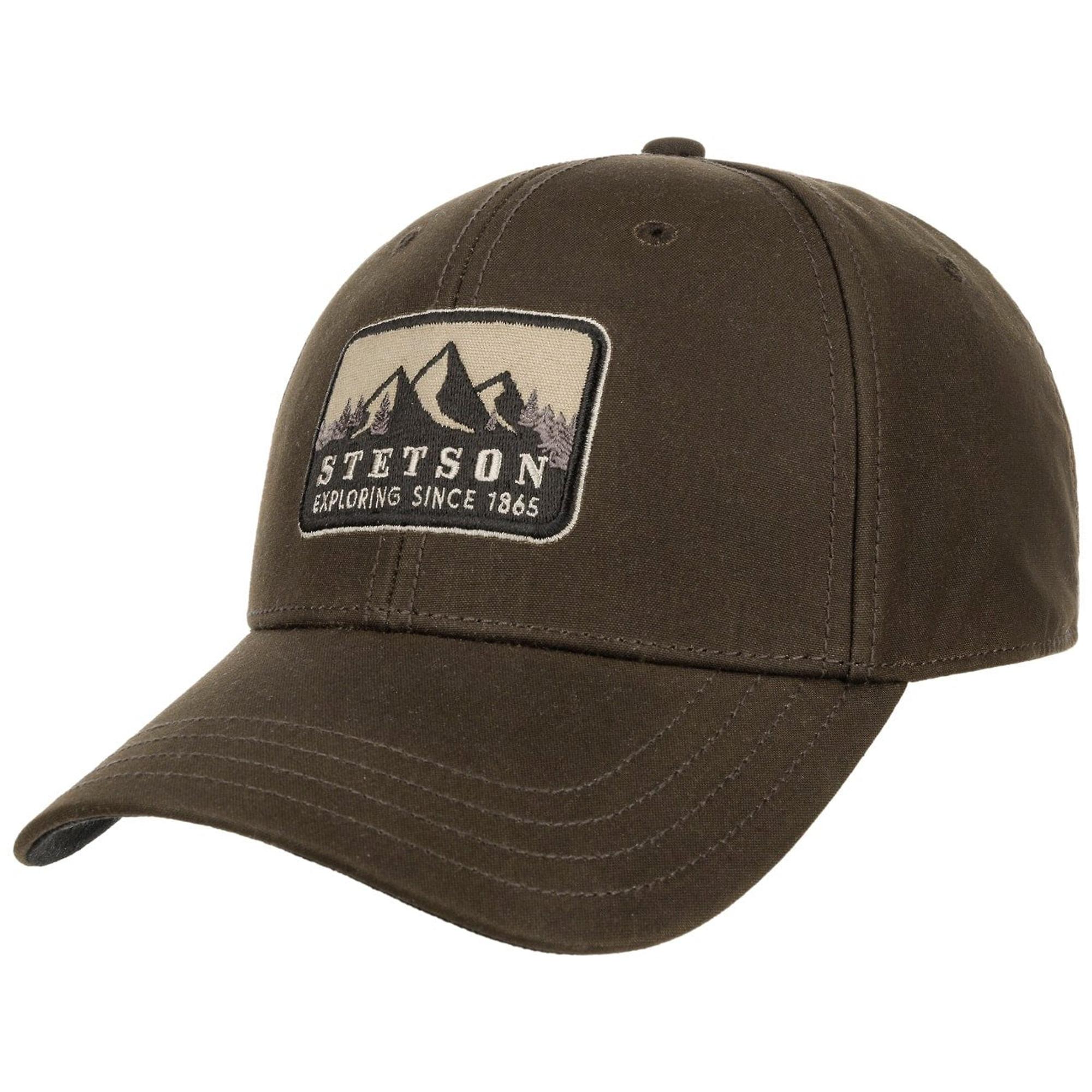 Product image 5 of 5 of Stetson Exploring Since 1865 Waxed Cotton Baseball Cap - Dark Brown