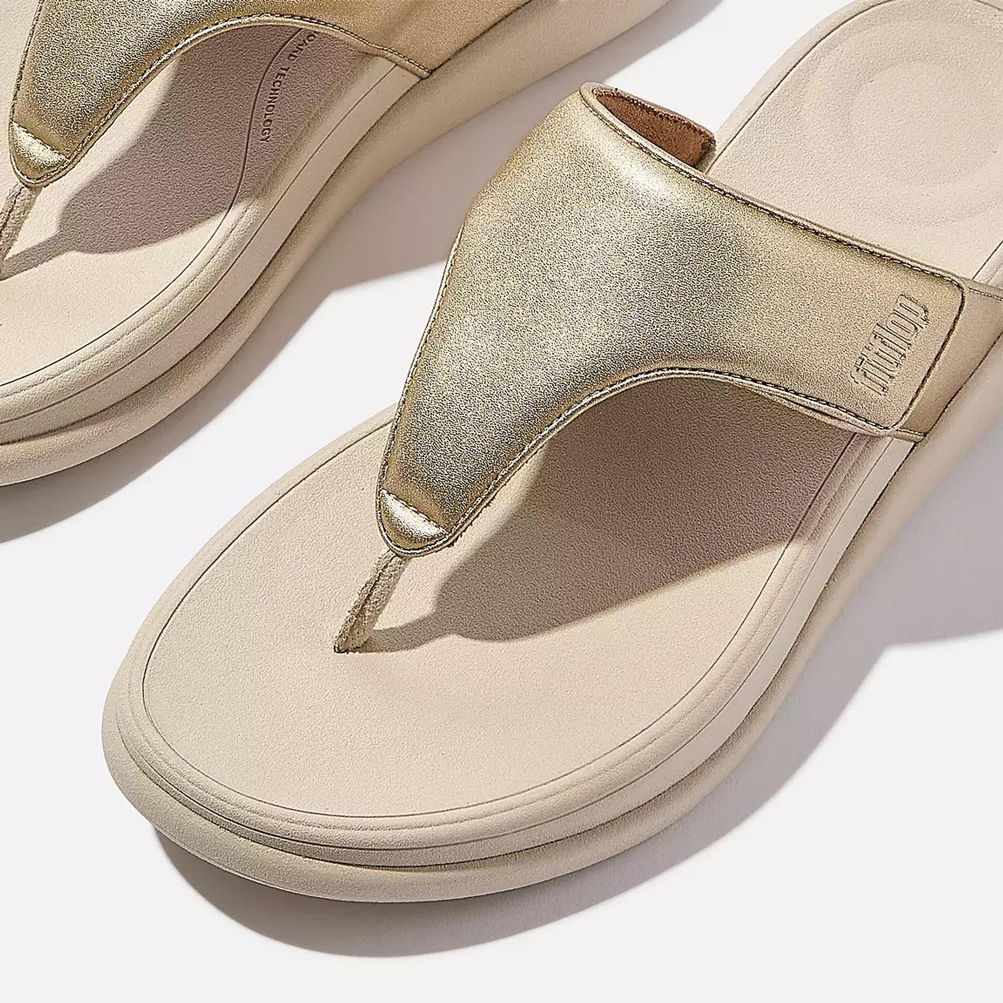 Product image 3 of 6 of FitFlop Women's F-MODE GO Adjustable Toe-Post Sandals - Platino