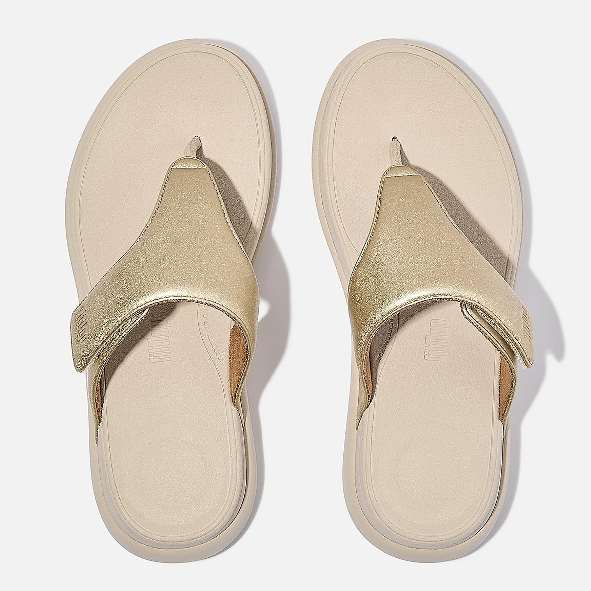Product image 4 of 6 of FitFlop Women's F-MODE GO Adjustable Toe-Post Sandals - Platino