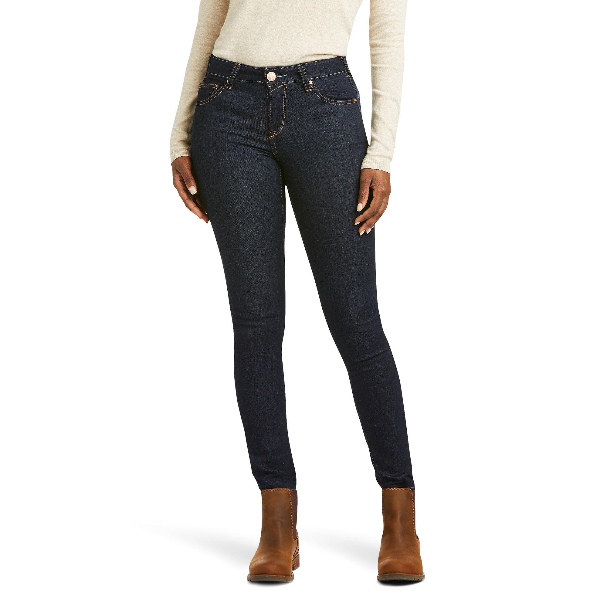 Product image 1 of 4 of Ariat Women's Ultra Stretch Perfect Rise Sidewinder Skinny Jeans - Rinse