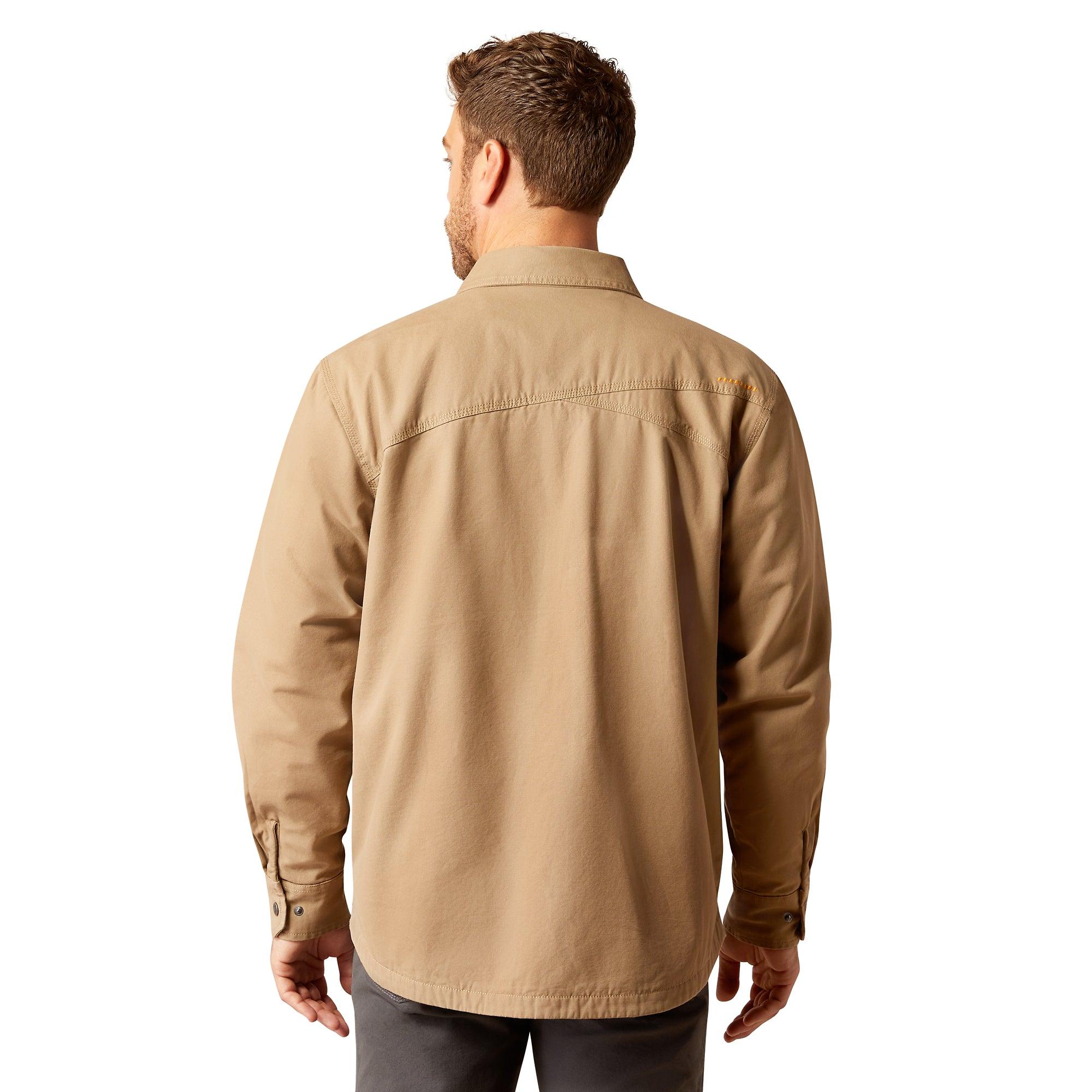 Product image 2 of 4 of Ariat Men's Rebar Canvas Shirt Jacket - Khaki