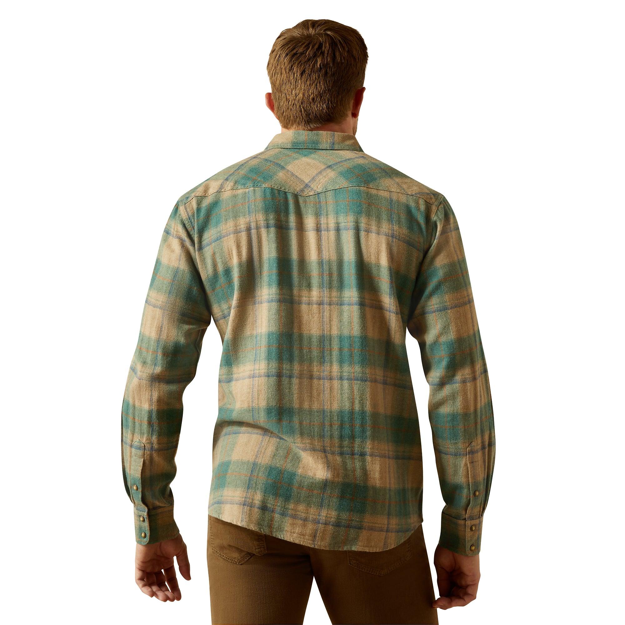 Product image 2 of 4 of Ariat Men's Huxlee Retro Fit Western Shirt - Deep Teal