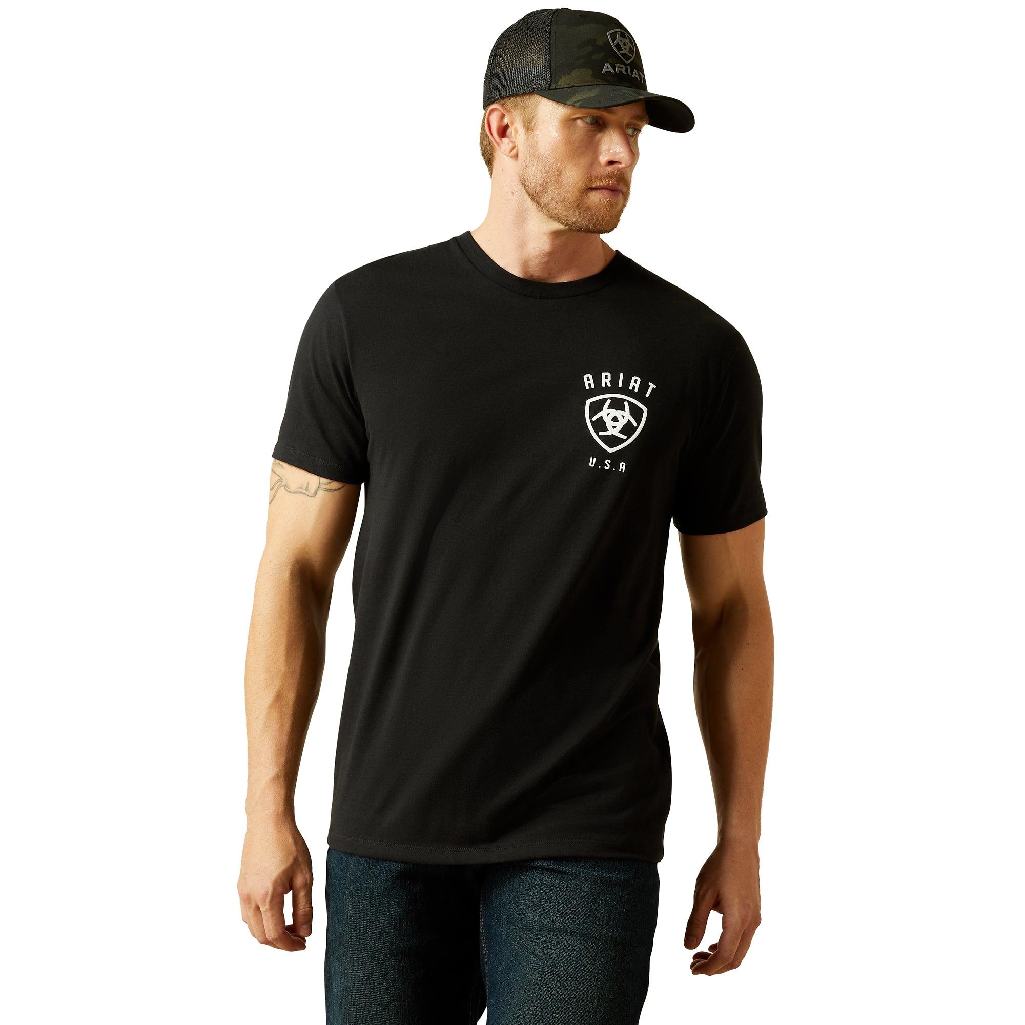 Product image 2 of 5 of Ariat Men's Ariat Faded Bull T-Shirt - Black