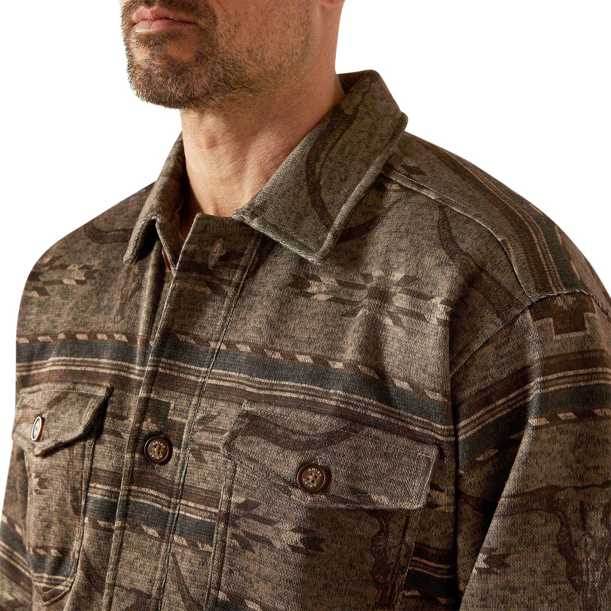 Product image 3 of 5 of Ariat Men's Caldwell Printed Shirt Jacket - Beige