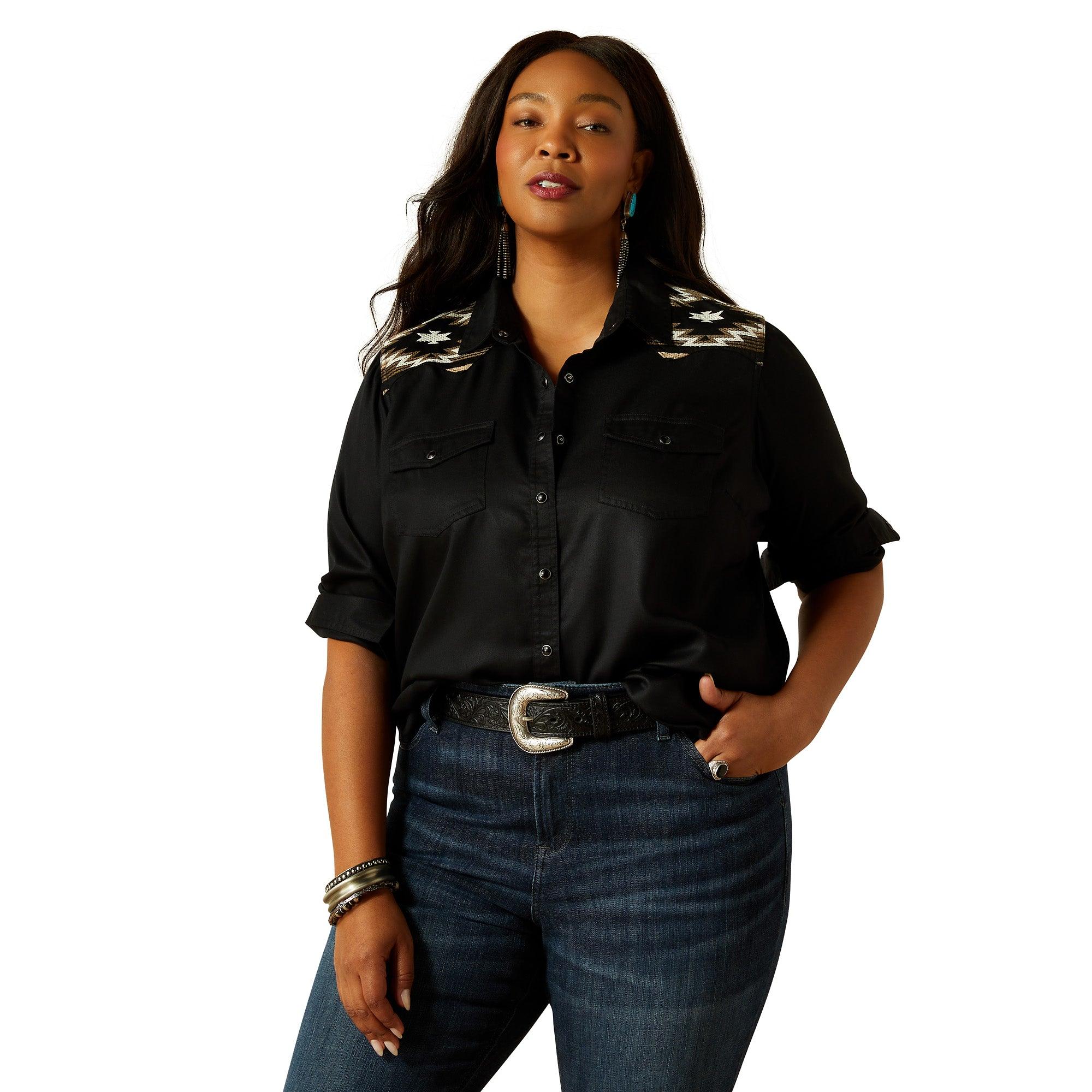 Product image 5 of 8 of Ariat Women's Dawn Western Shirt - Black