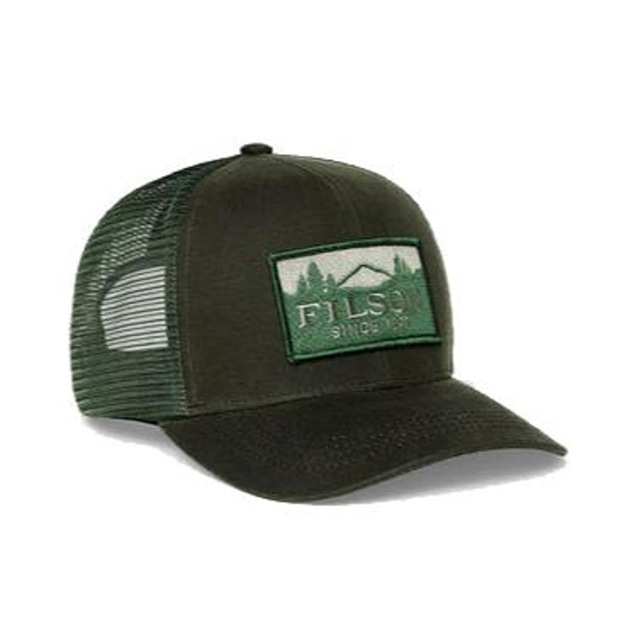 Product image 1 of 5 of Filson Logger Tin Cloth Mesh Cap - Otter Green