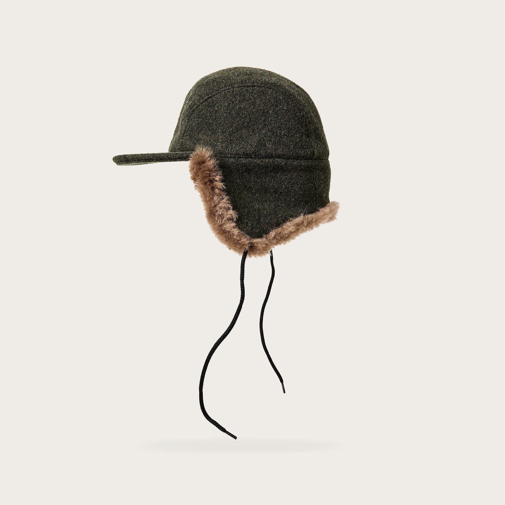 Product image 3 of 3 of Filson Double Mackinaw Wool Cap - Forest Green/Acorn