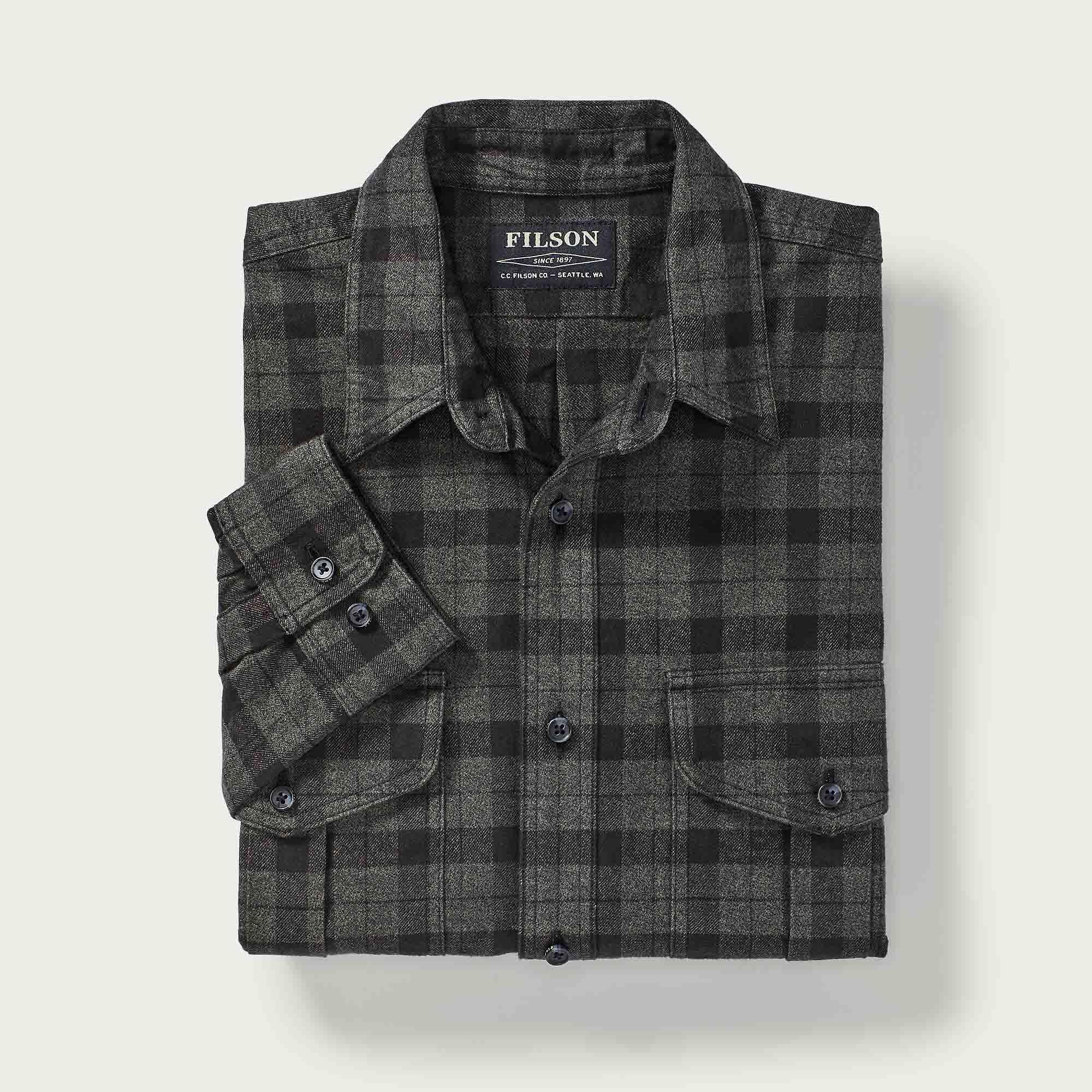 Product image 3 of 3 of Filson Men's Alaskan Guide Shirt - Heather Grey/Black Plaid