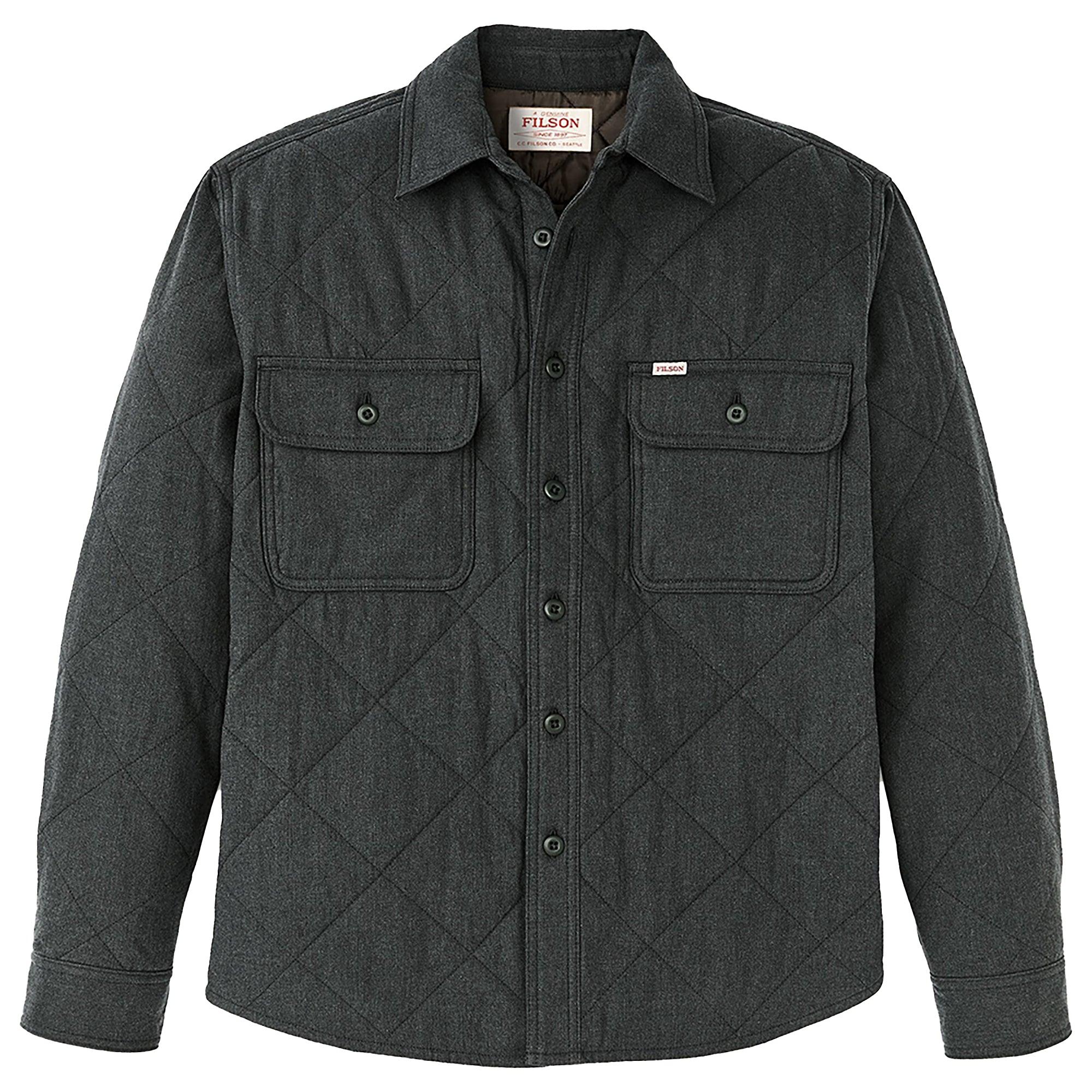 Product image 1 of 6 of Filson Men's Insulated Flannel Shirt - Charcoal