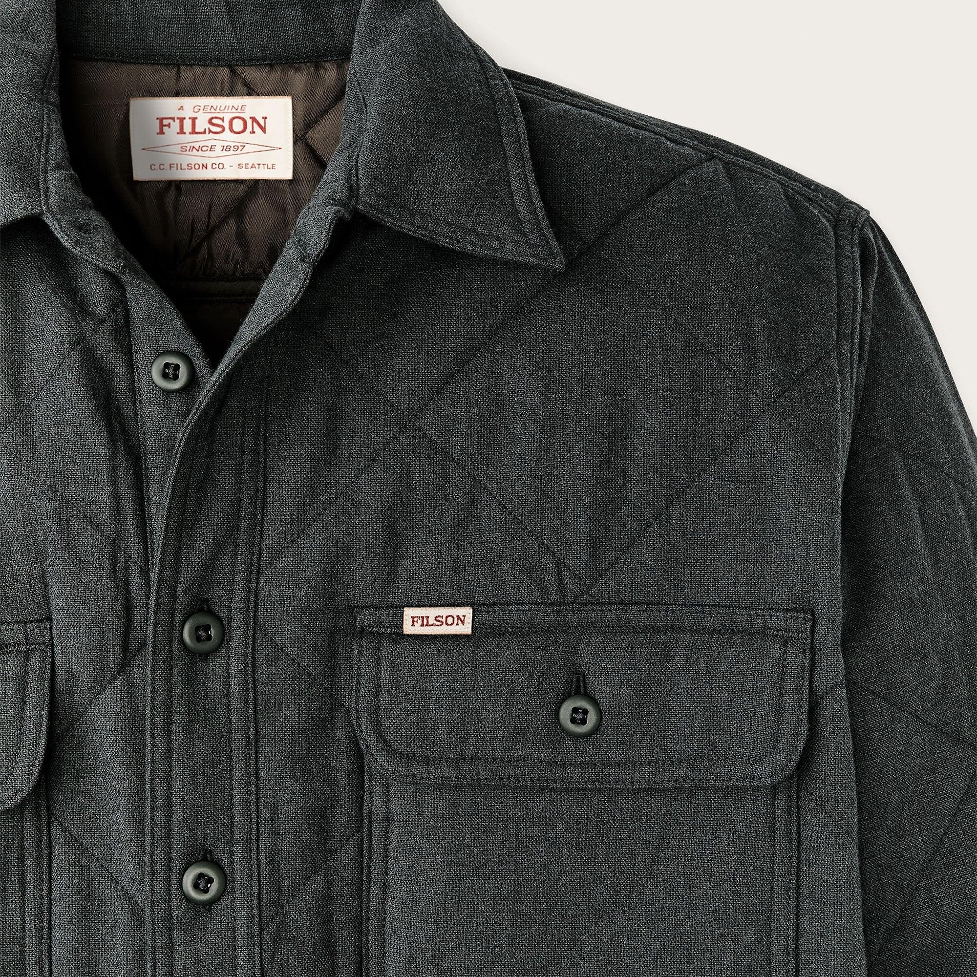 Product image 5 of 6 of Filson Men's Insulated Flannel Shirt - Charcoal