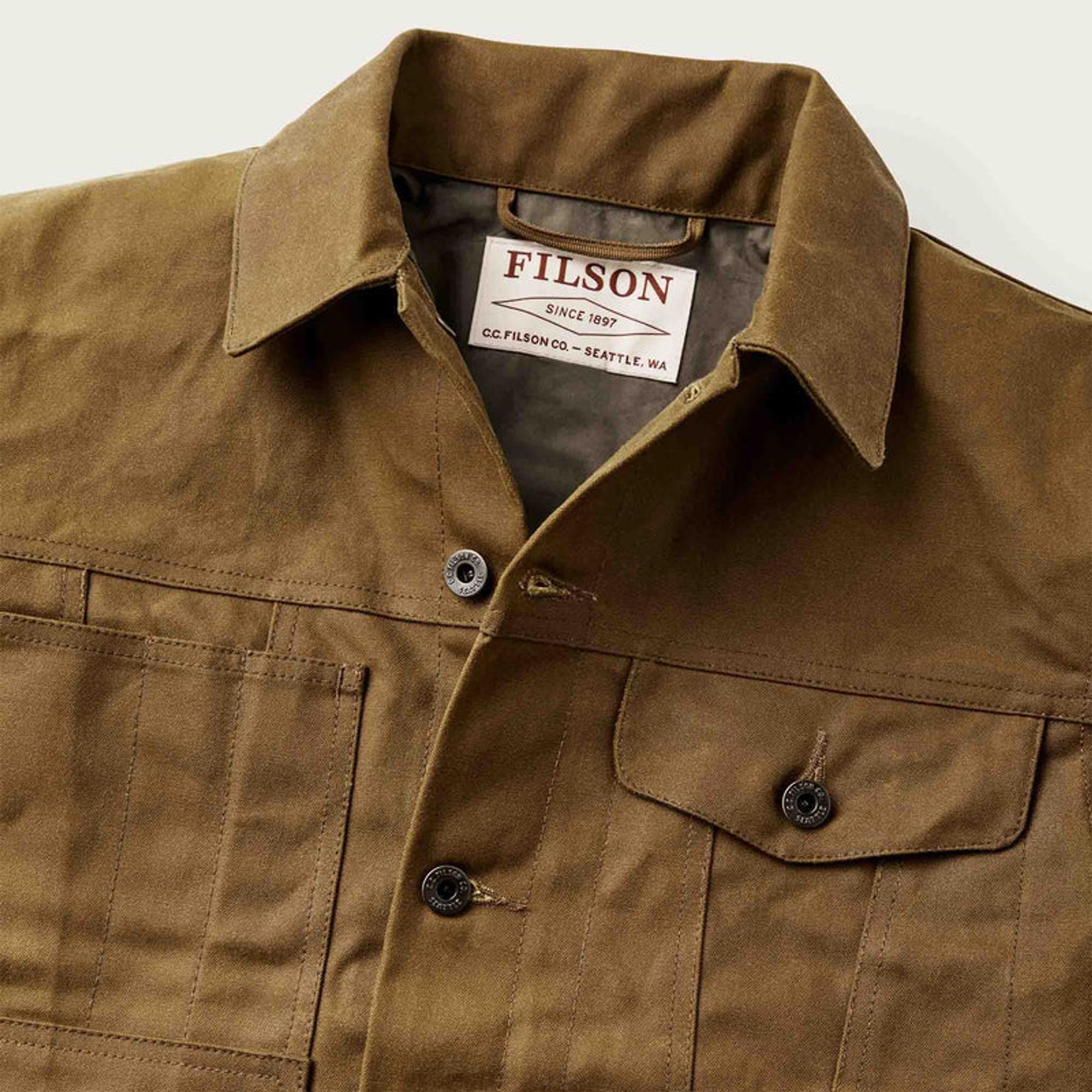 Product image 4 of 6 of Filson Tin Cloth Short Lined Cruiser Jacket - Dark Tan