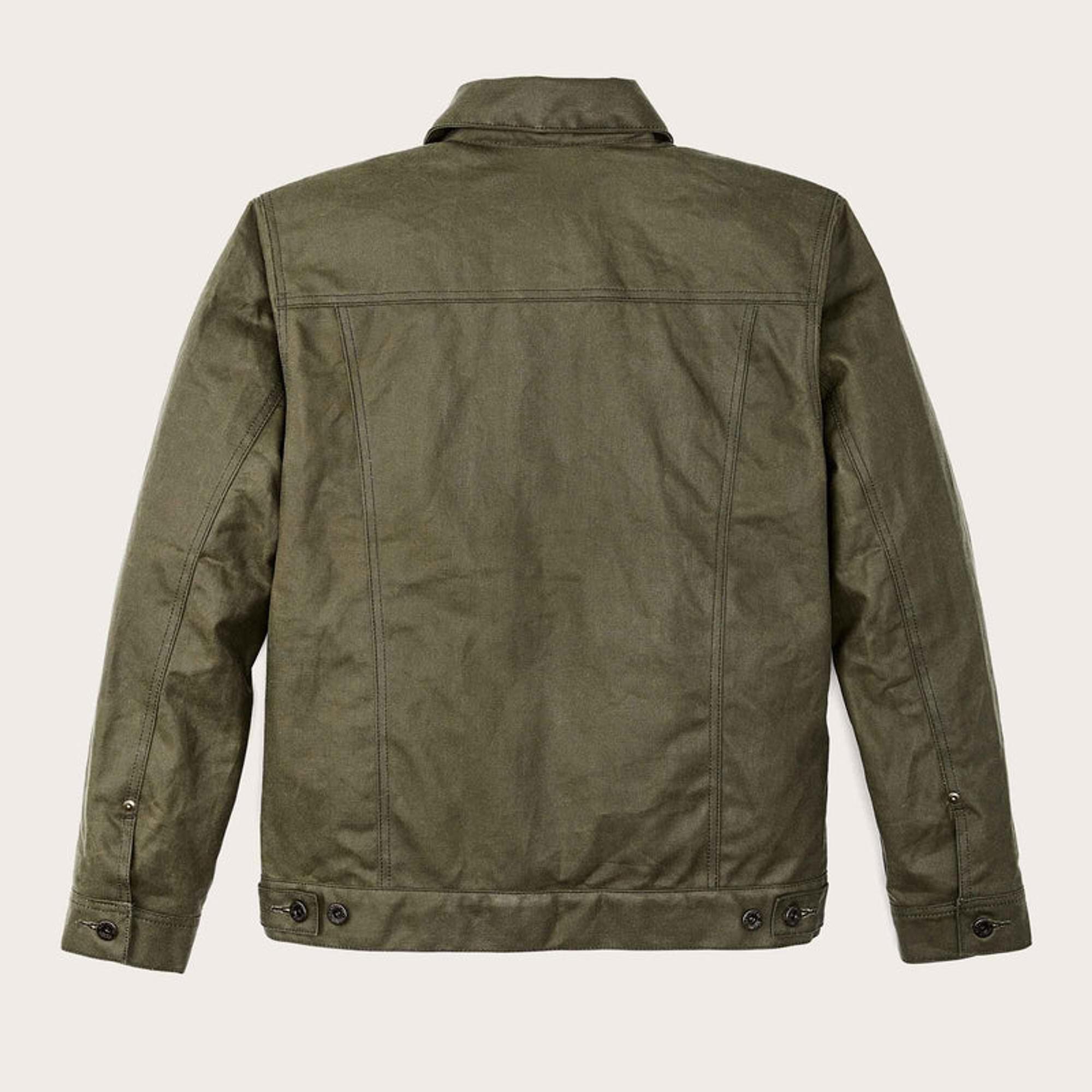 Product image 2 of 10 of Filson Tin Cloth Short Lined Cruiser Jacket - Military Green