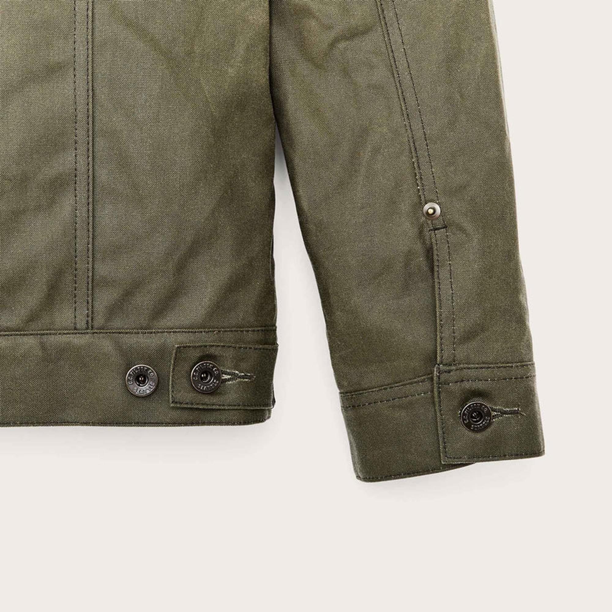 Product image 6 of 10 of Filson Tin Cloth Short Lined Cruiser Jacket - Military Green