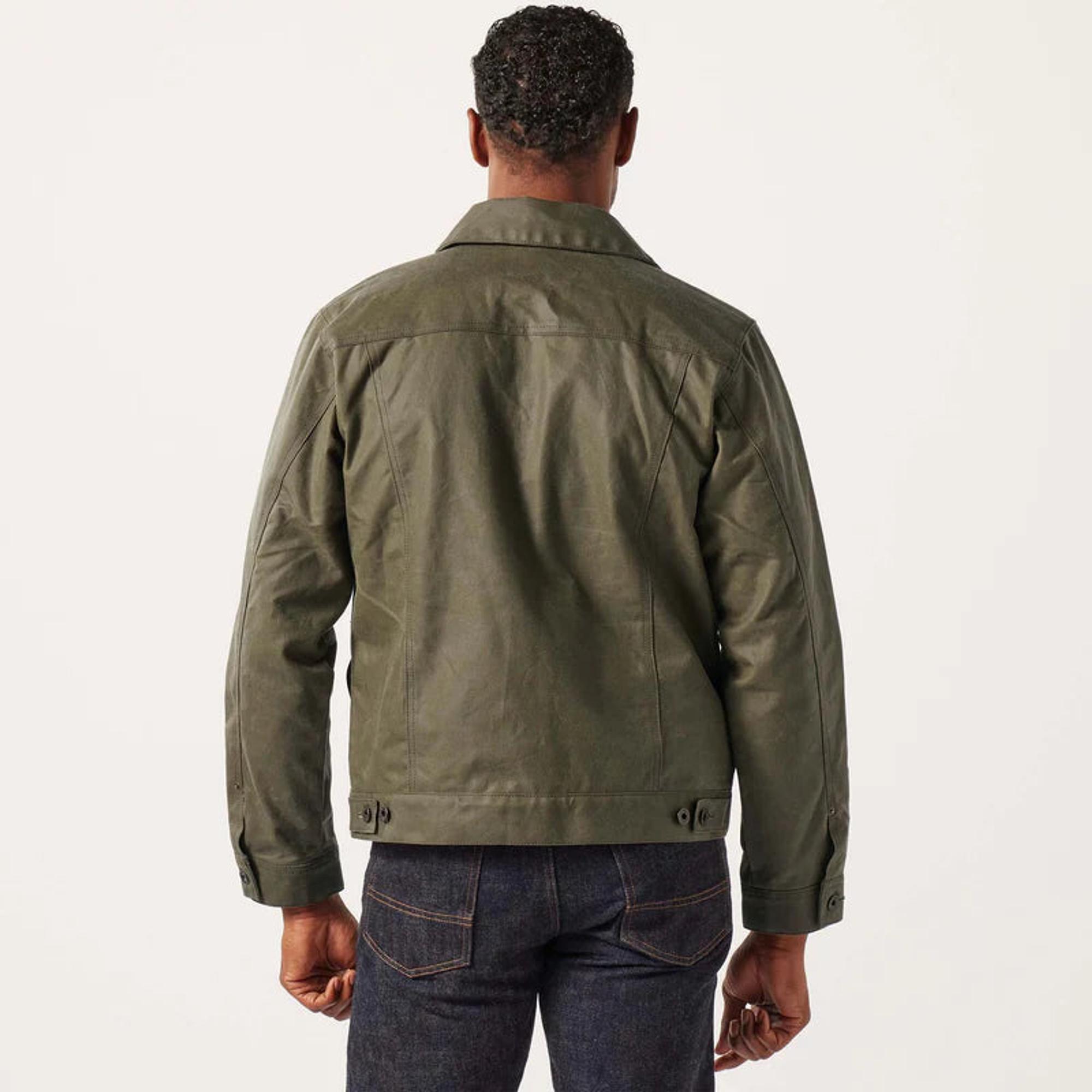 Product image 9 of 10 of Filson Tin Cloth Short Lined Cruiser Jacket - Military Green