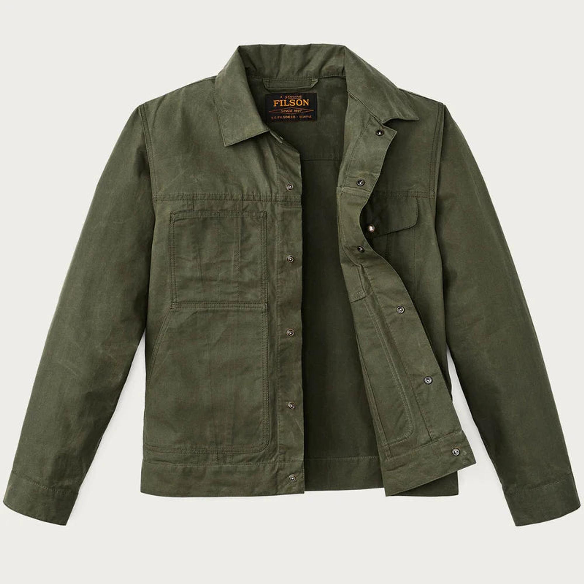 Product image 3 of 6 of Filson Waxed Cotton Ranger Short Cruiser Jacket - Olive