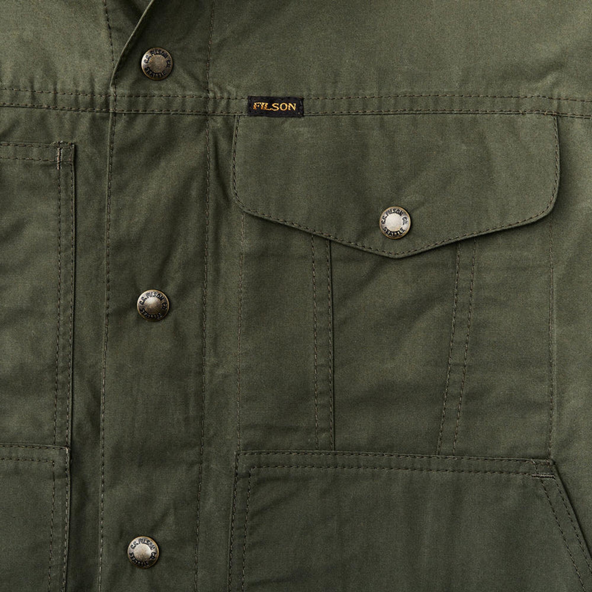 Product image 4 of 6 of Filson Waxed Cotton Ranger Short Cruiser Jacket - Olive