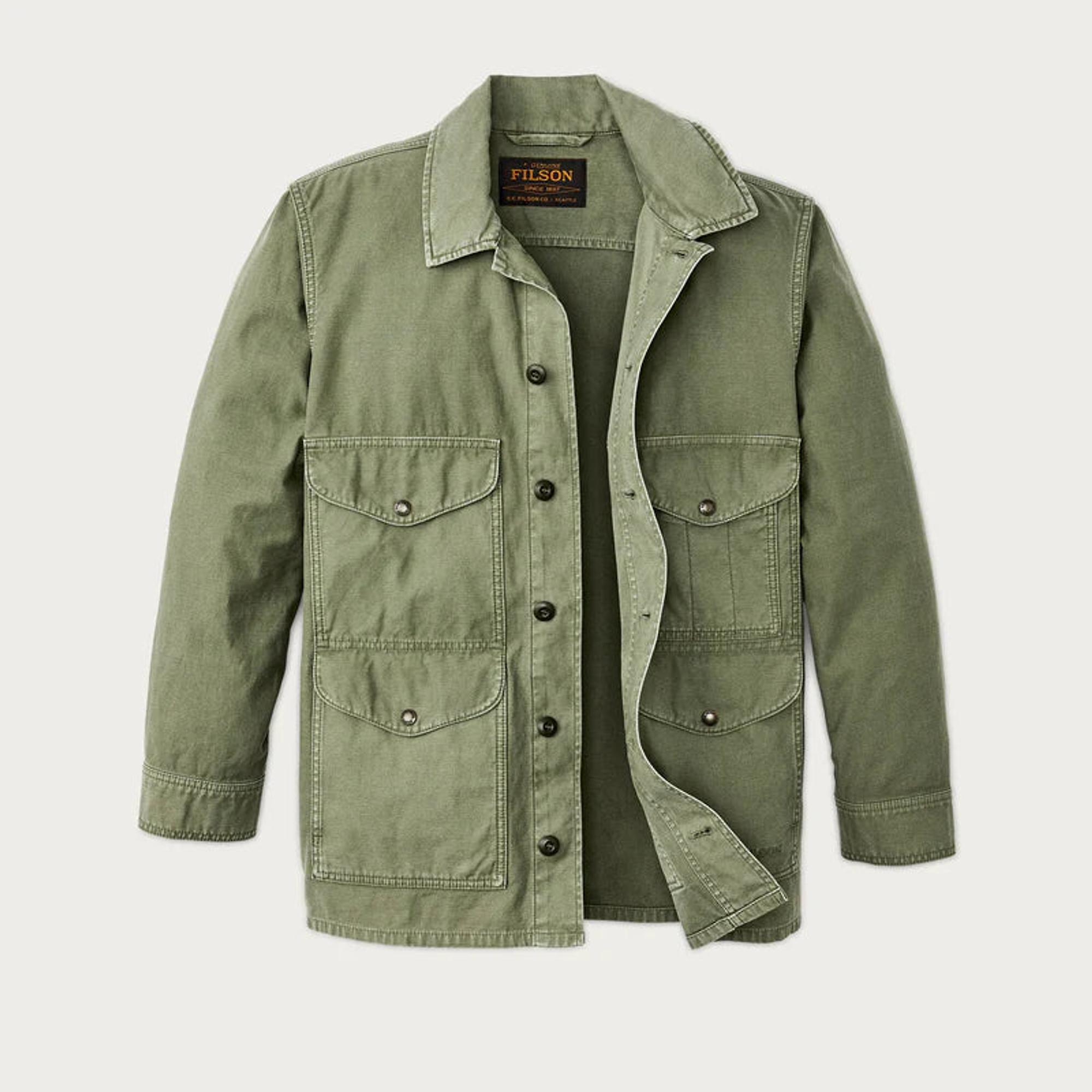 Product image 3 of 7 of Filson Cotton Reverse Sateen Field Cruiser Jacket - Washed Fatigue Green