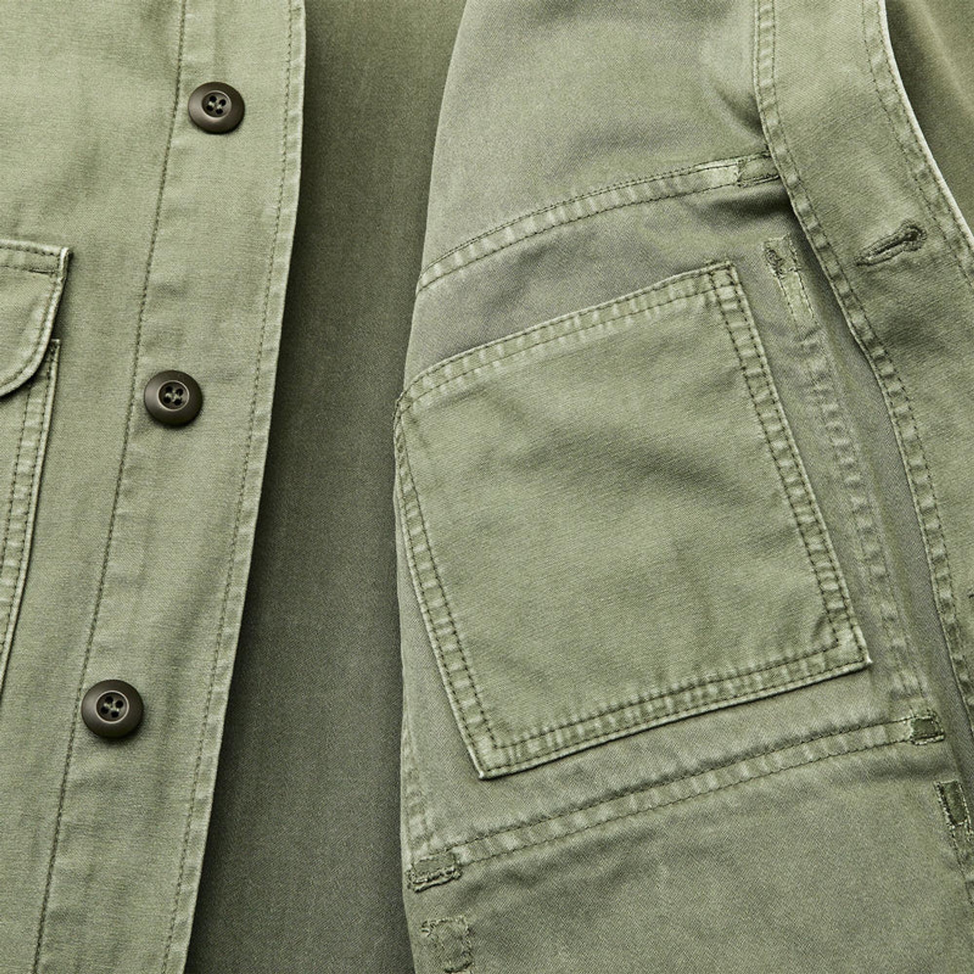 Product image 5 of 7 of Filson Cotton Reverse Sateen Field Cruiser Jacket - Washed Fatigue Green