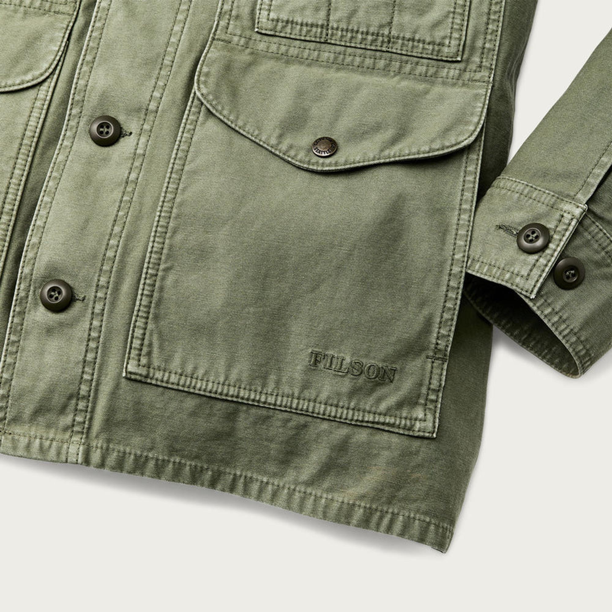 Product image 6 of 7 of Filson Cotton Reverse Sateen Field Cruiser Jacket - Washed Fatigue Green