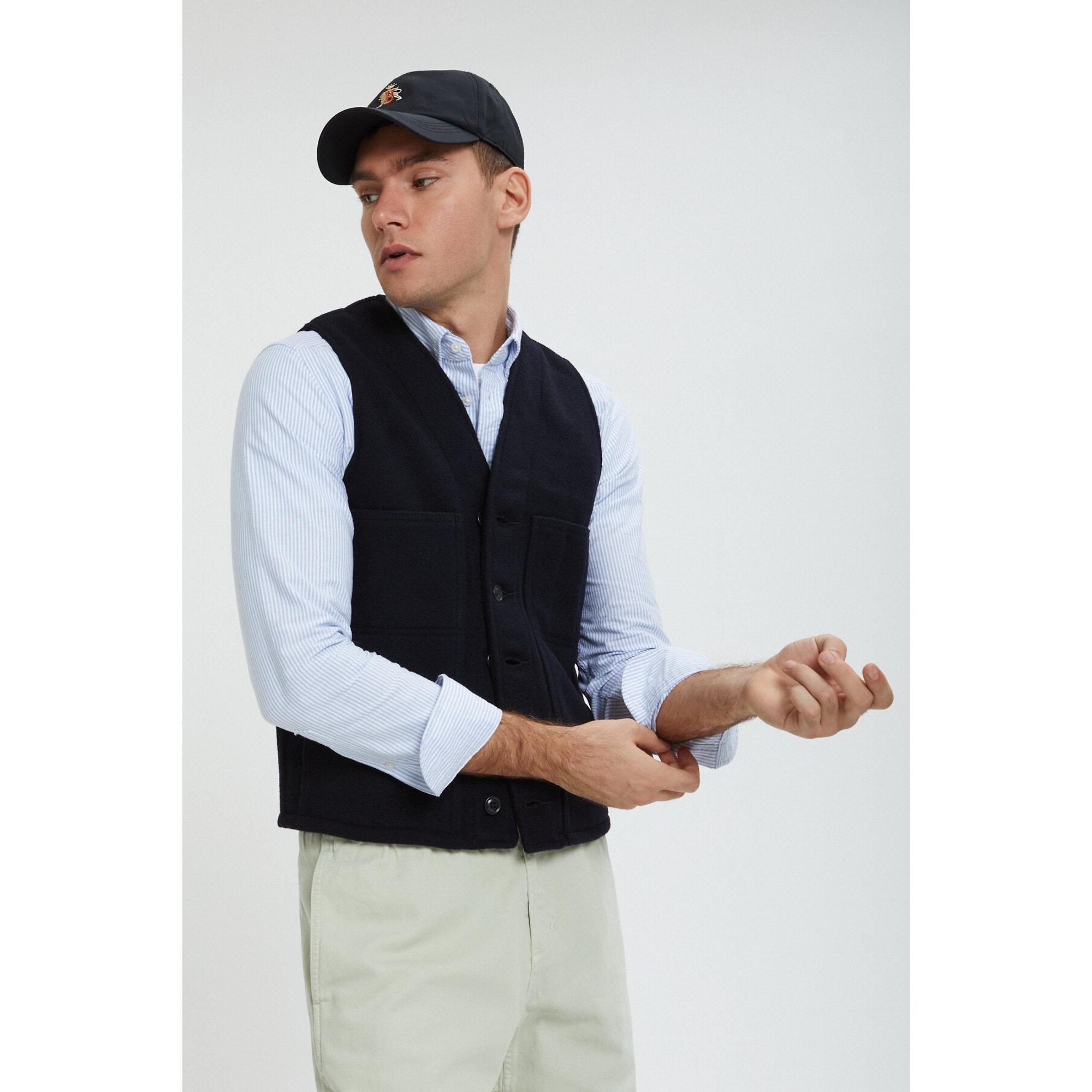 Product image 7 of 11 of Filson Men's Mackinaw Wool Vest - Dark Navy